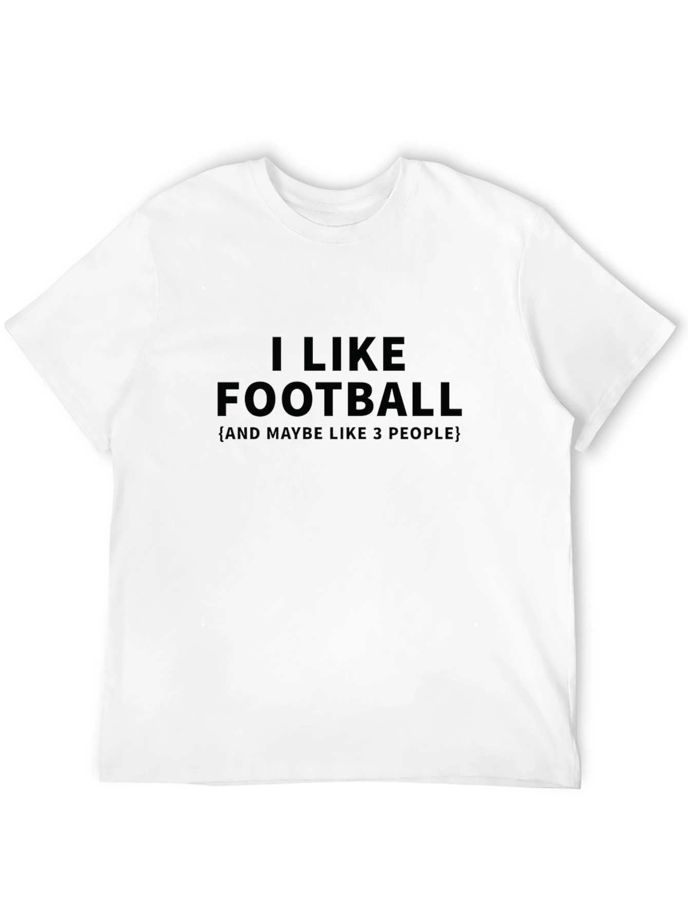 I Like Football Graphic Tee - Mens Black T-Shirt