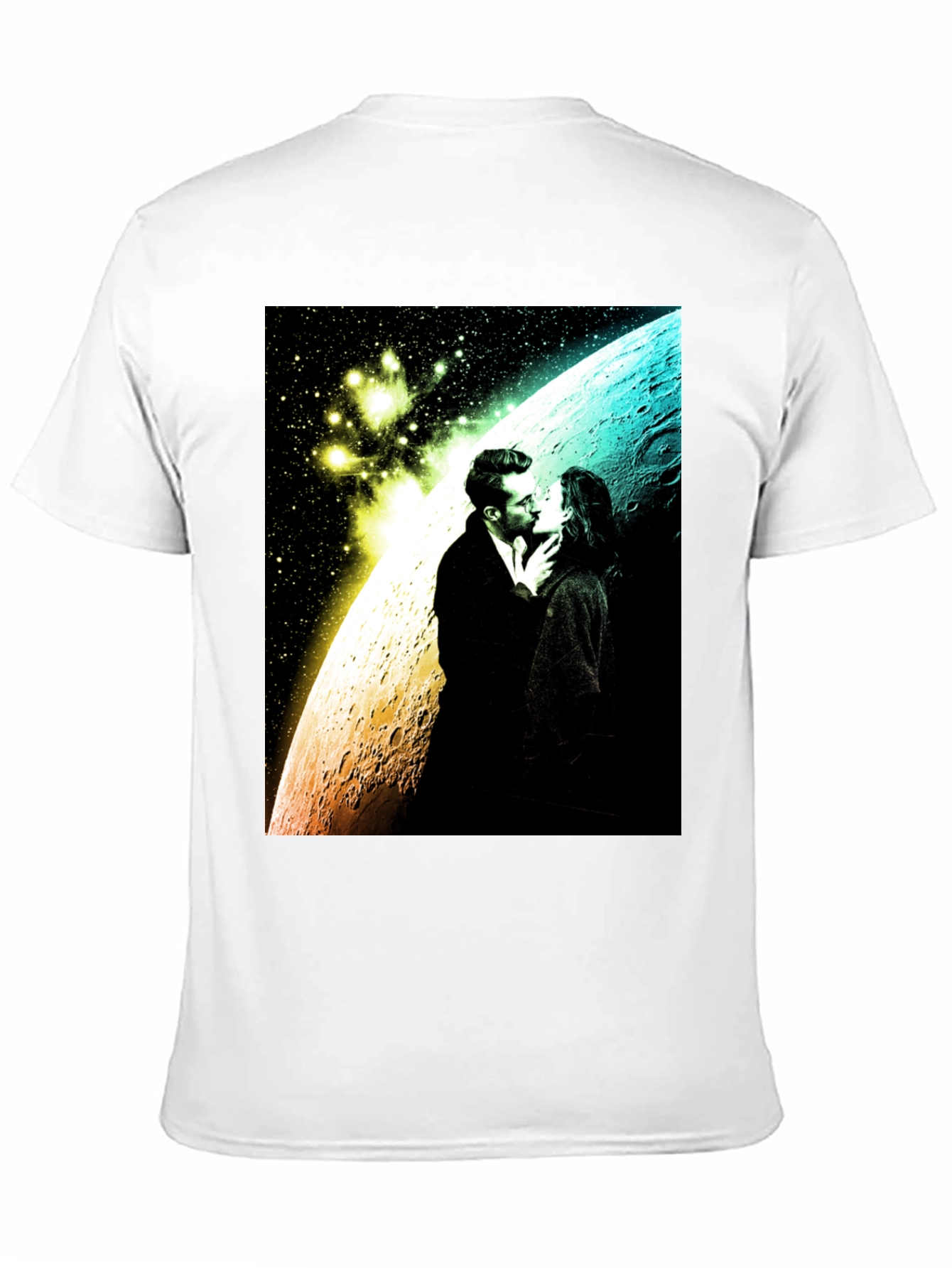 Romantic Space Kiss Graphic Tee