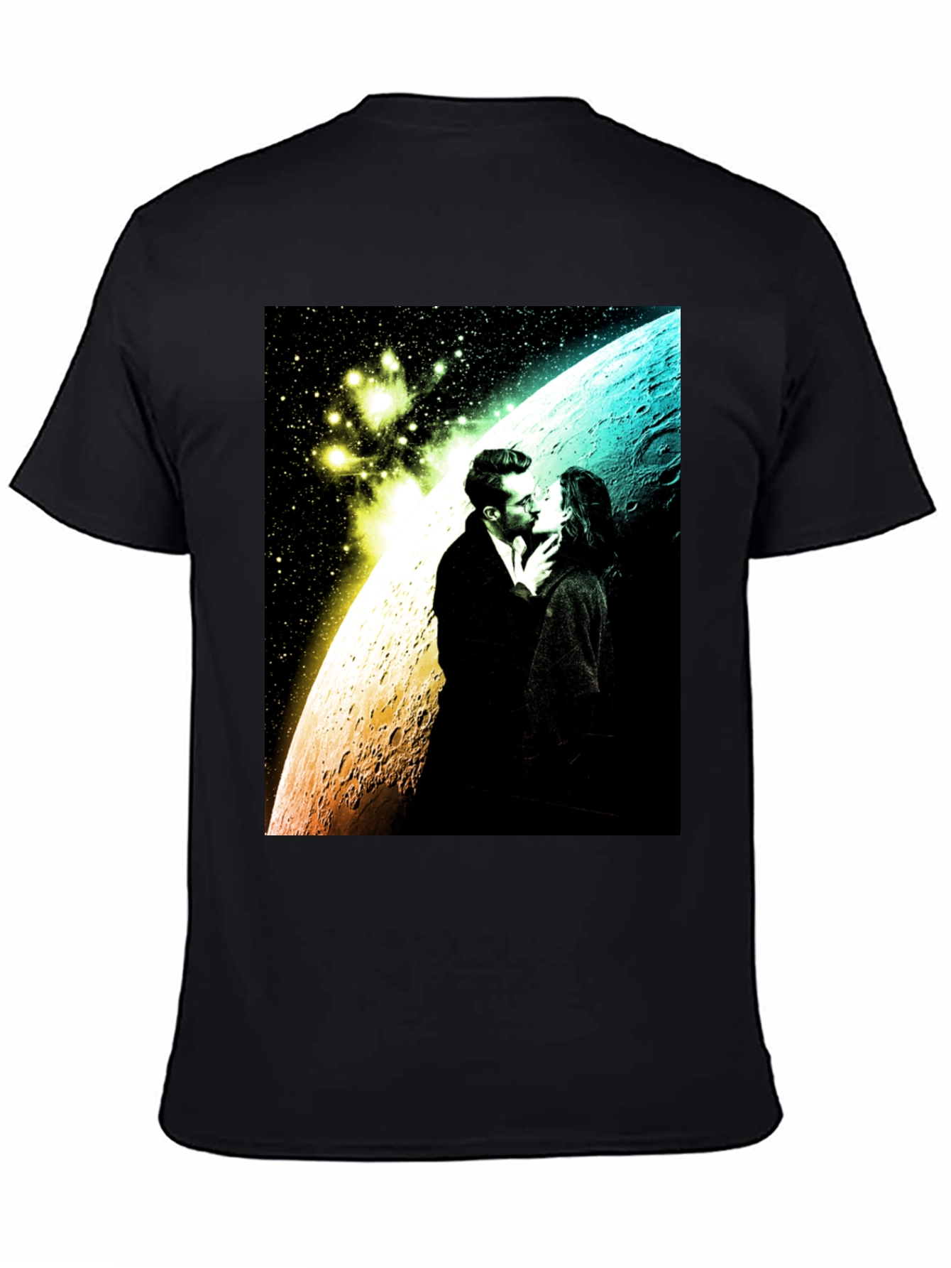 Romantic Space Kiss Graphic Tee