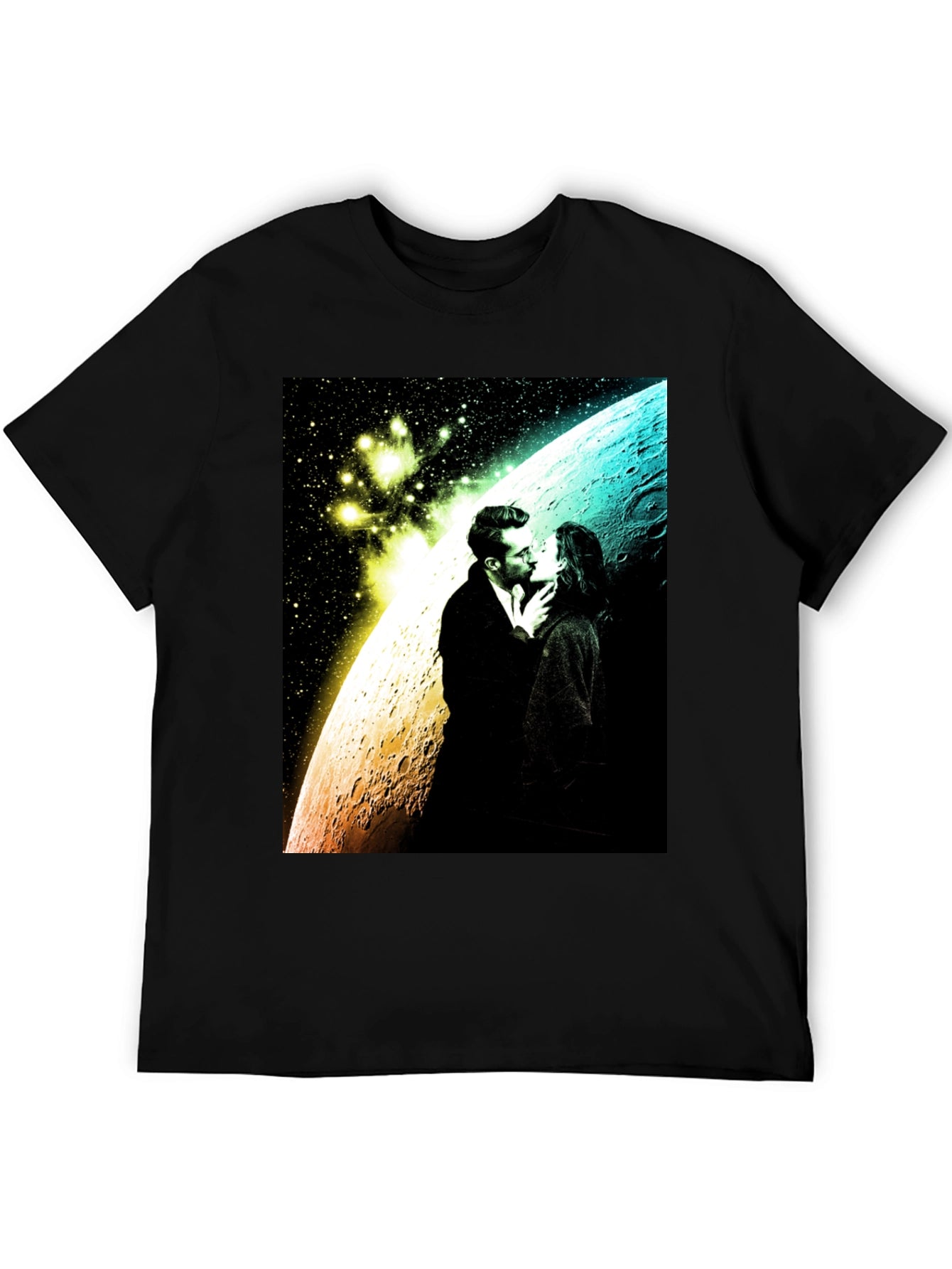 Romantic Space Kiss Graphic Tee