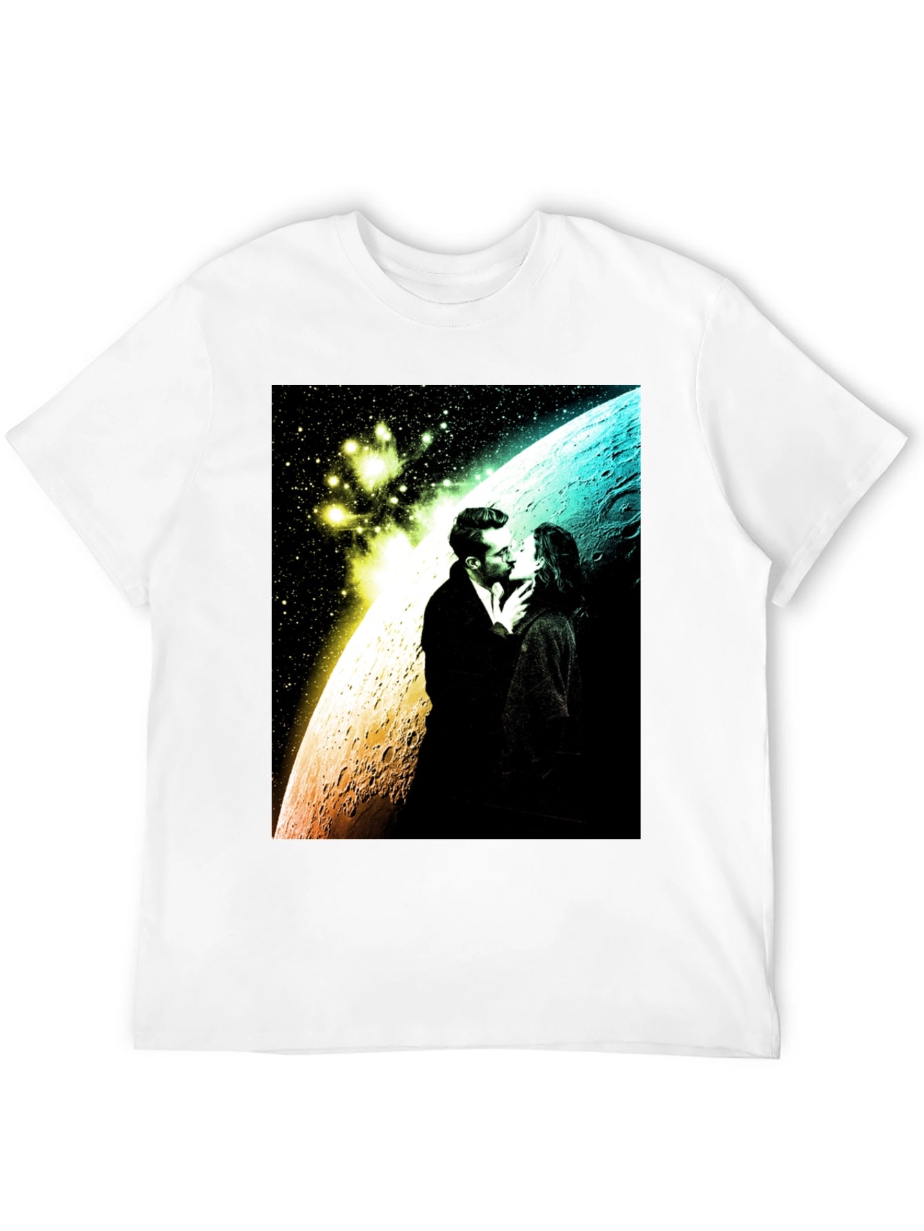 Romantic Space Kiss Graphic Tee