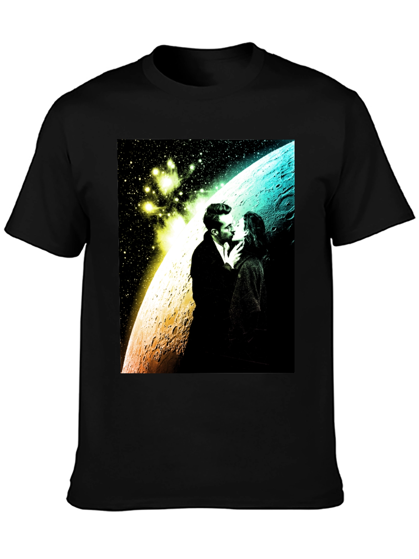 Romantic Space Kiss Graphic Tee