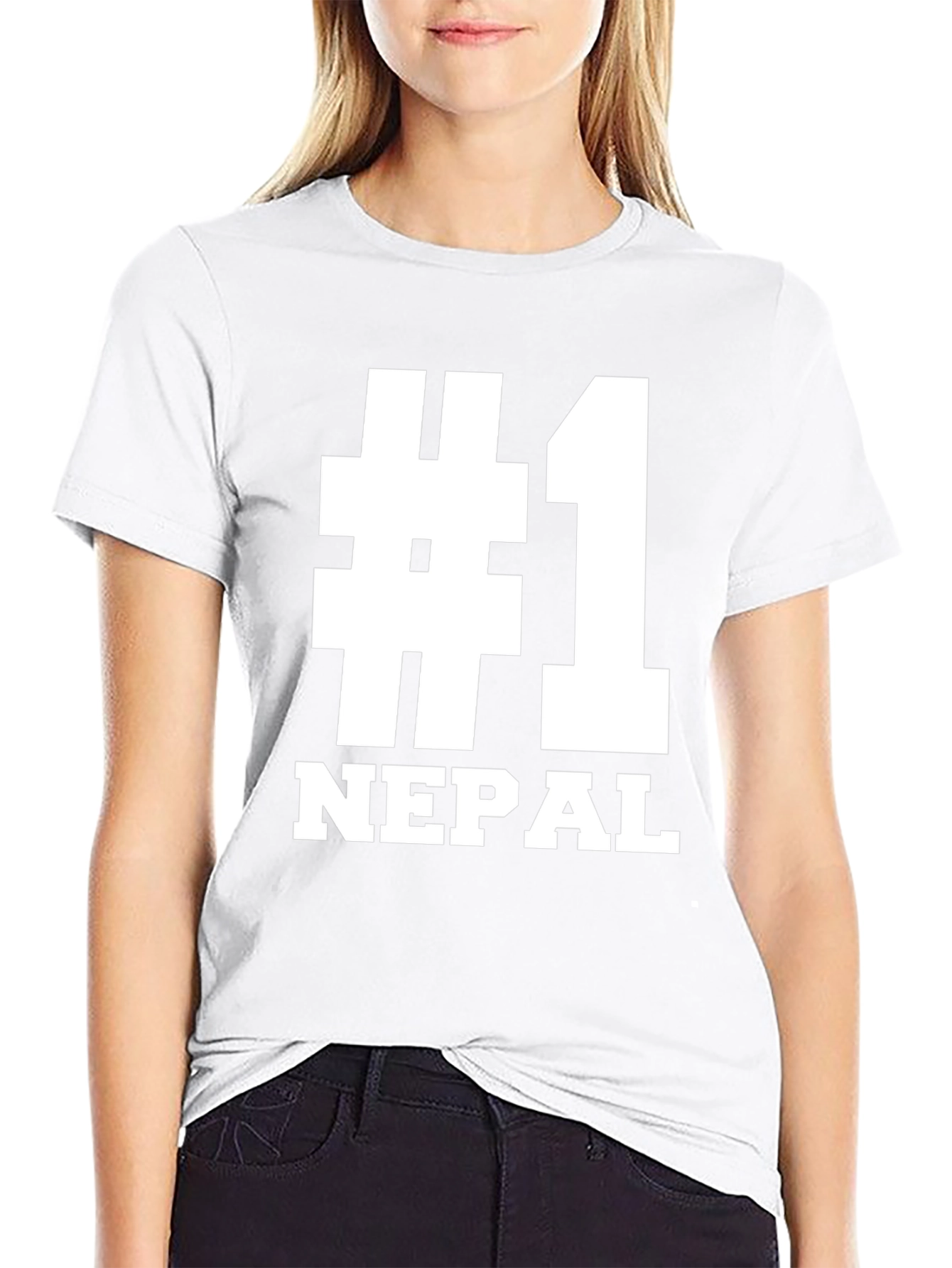 #1 Nepal T-Shirt - Black Graphic Tee