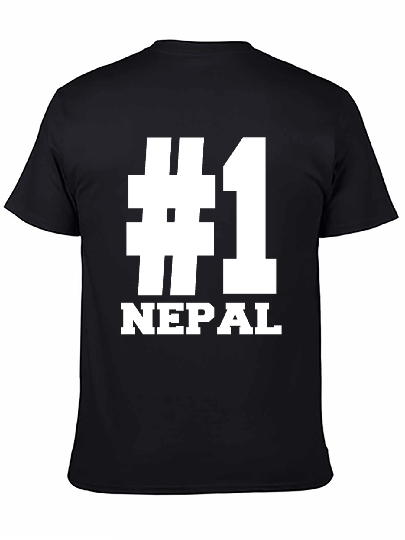 #1 Nepal T-Shirt - Black Graphic Tee