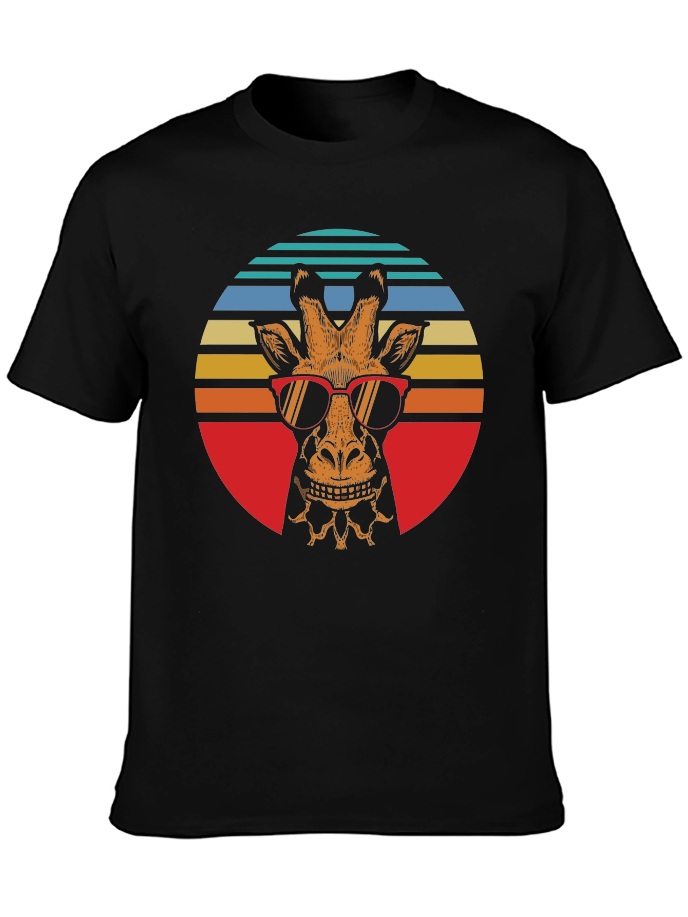 Cool Giraffe Retro Graphic Tee