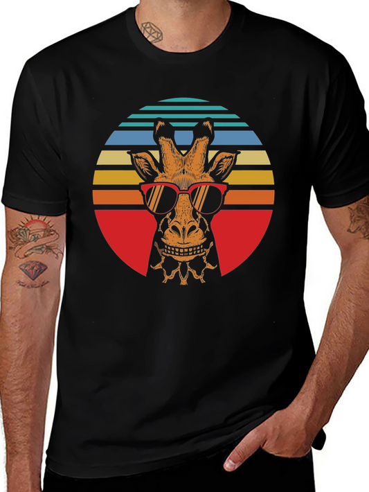 Cool Giraffe Retro Graphic Tee