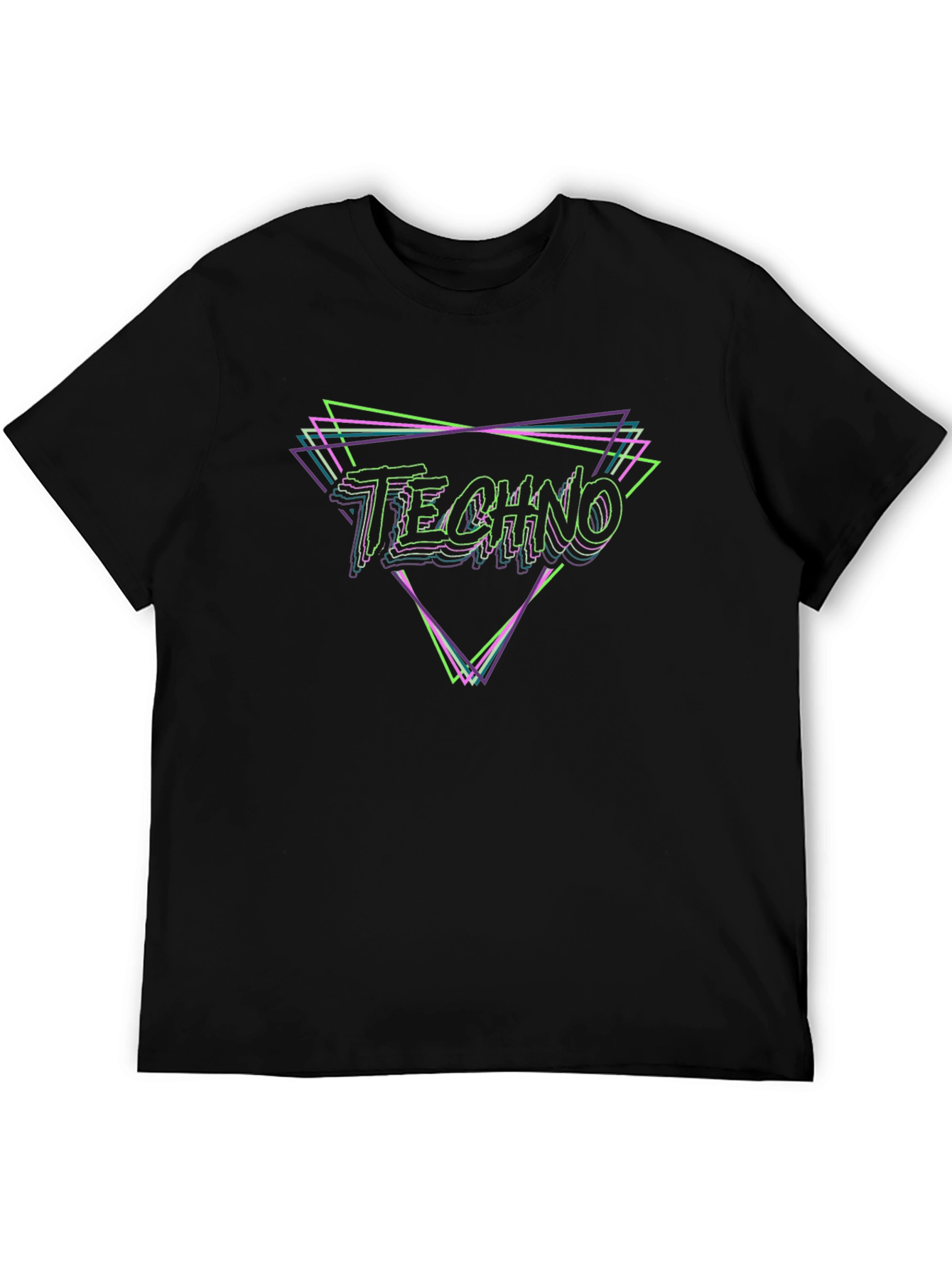 Techno Graphic T-Shirt - Retro Style