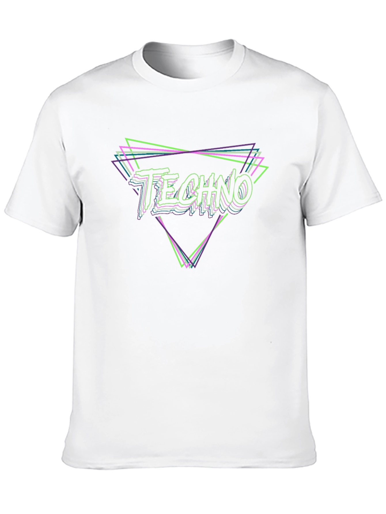 Techno Graphic T-Shirt - Retro Style