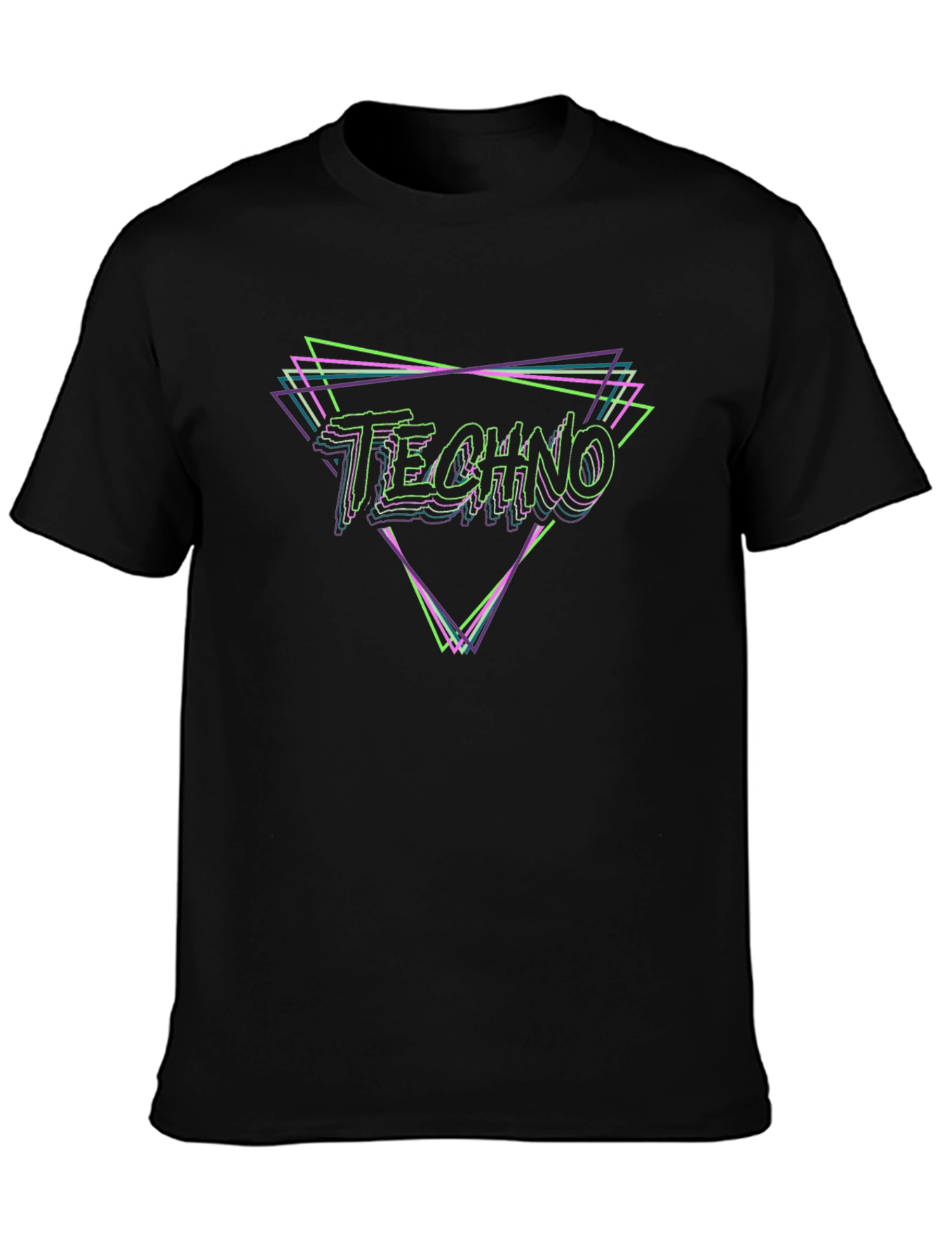 Techno Graphic T-Shirt - Retro Style