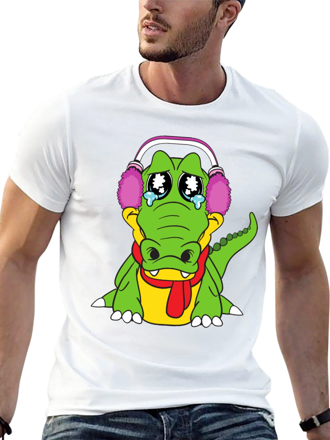 Sad Alligator Black T-Shirt