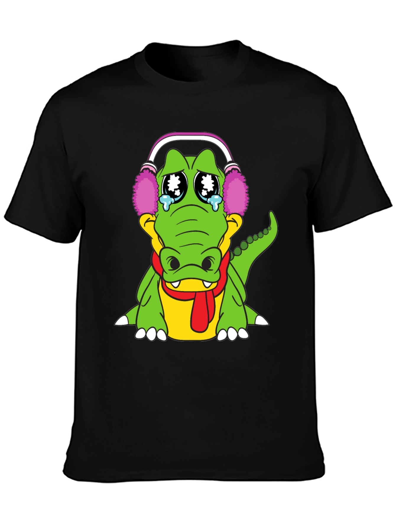 Sad Alligator Black T-Shirt