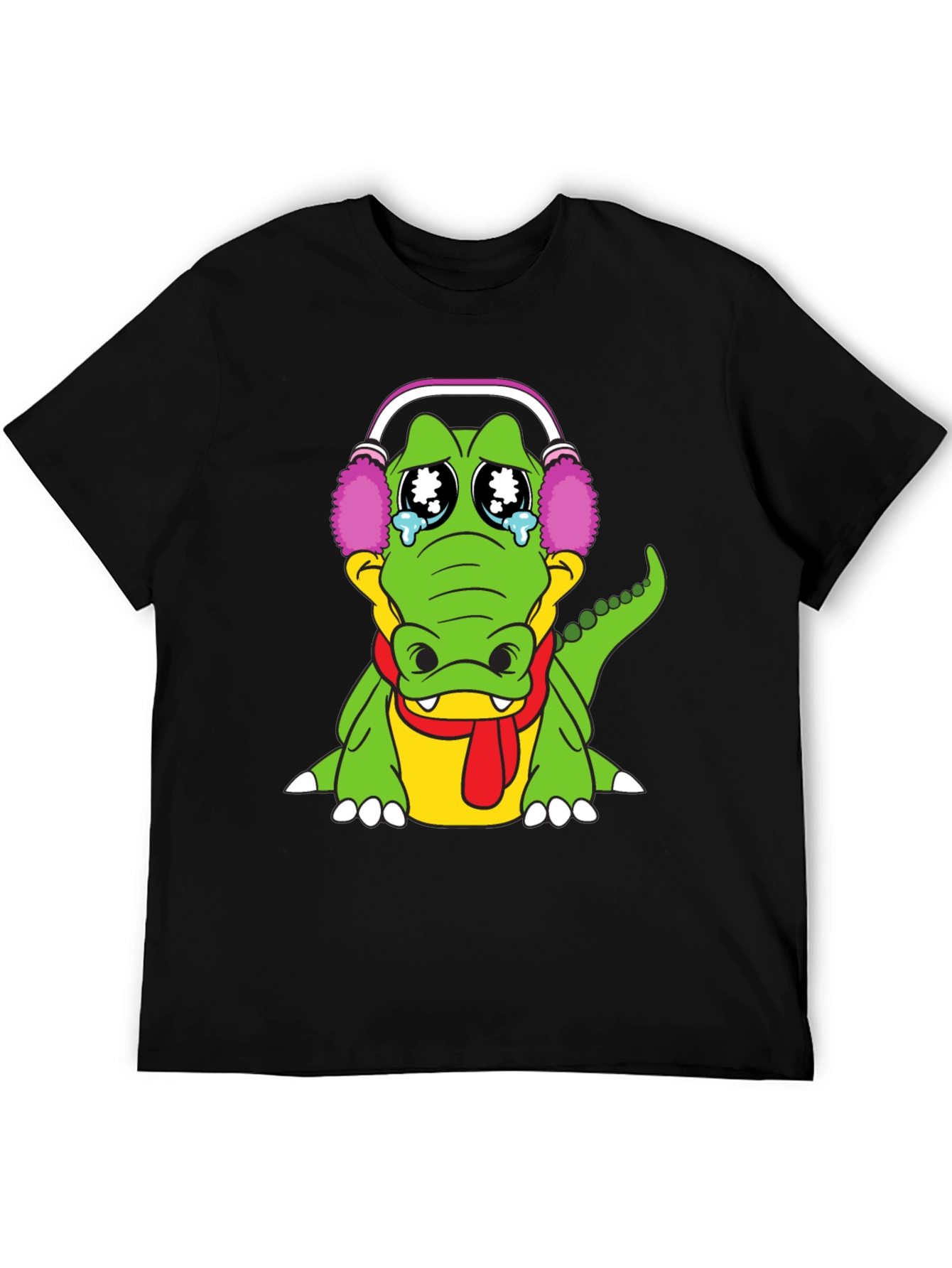 Sad Alligator Black T-Shirt