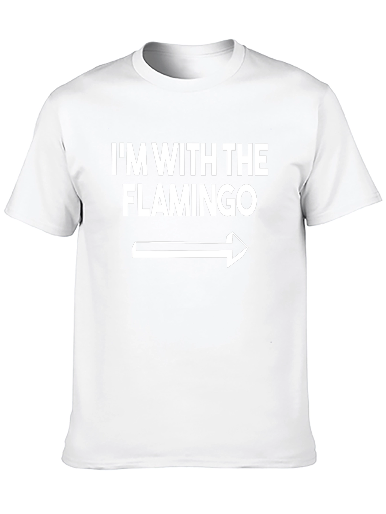 Im With The Flamingo T-Shirt - Funny Graphic Tee