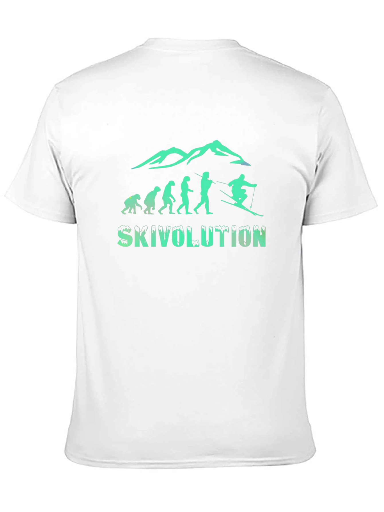 Skivolution Black Tee - Ski Evolution Graphic T-Shirt