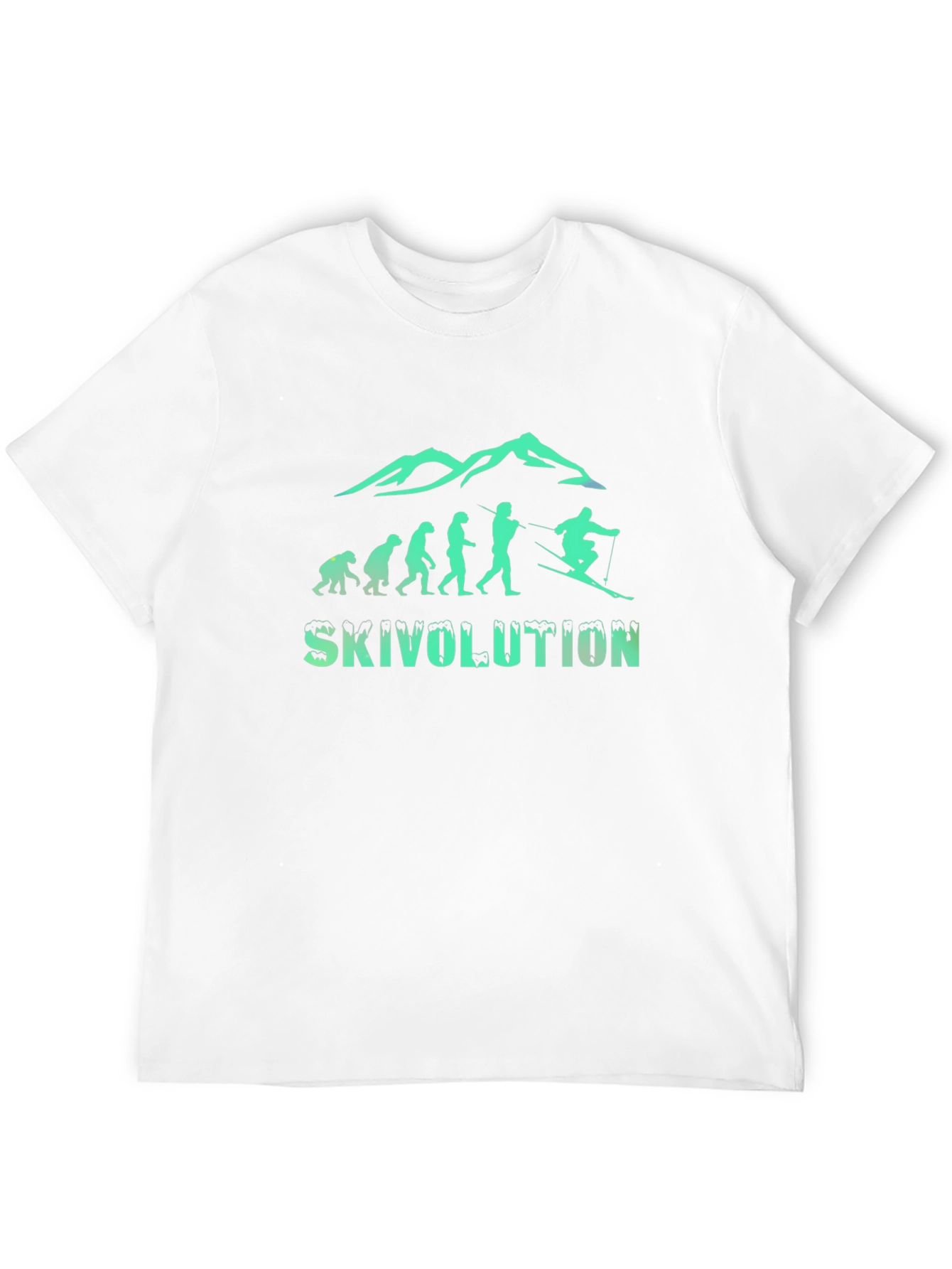 Skivolution Black Tee - Ski Evolution Graphic T-Shirt