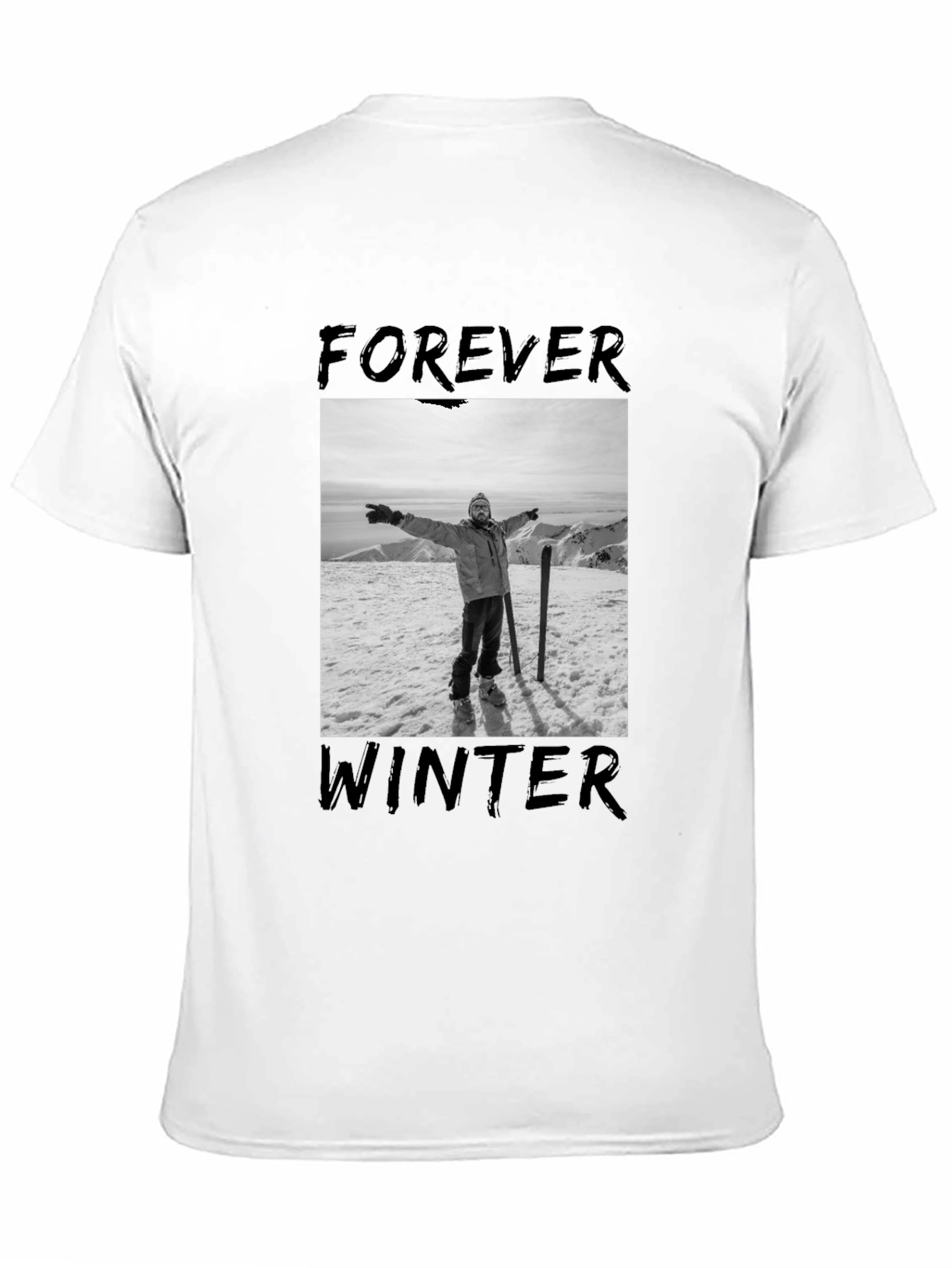 Forever Winter Graphic Tee - Black