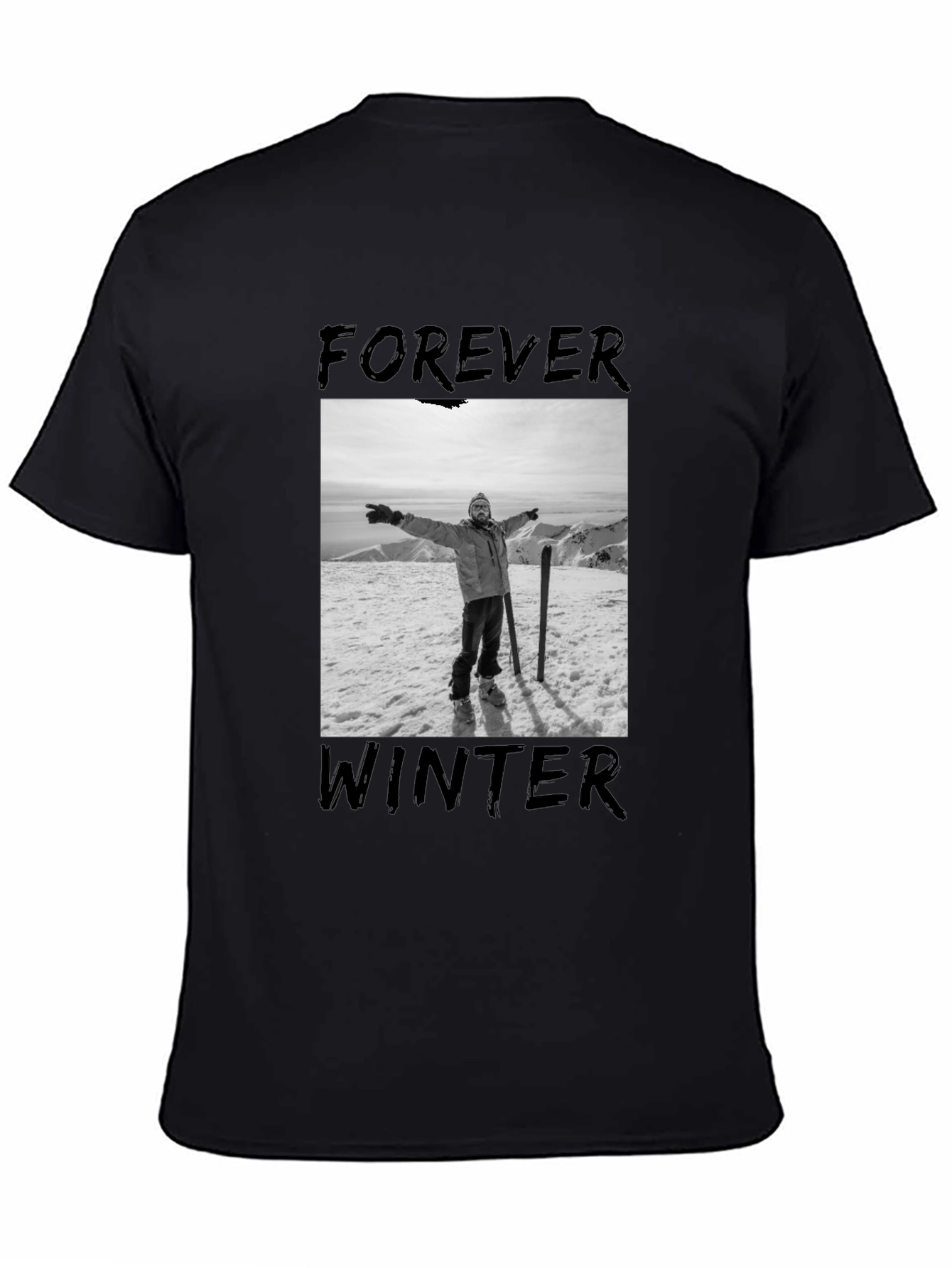 Forever Winter Graphic Tee - Black
