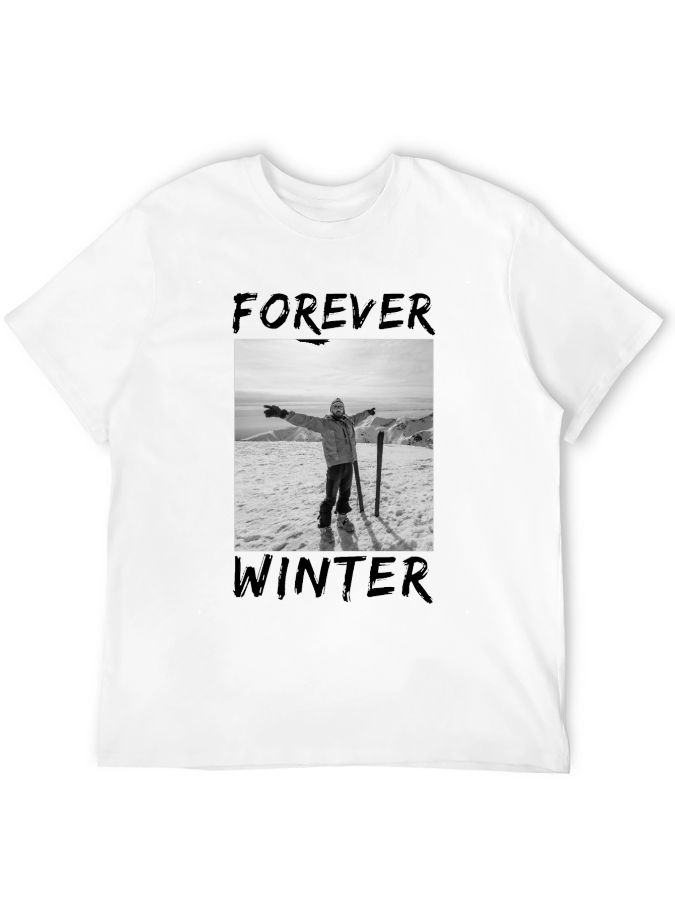 Forever Winter Graphic Tee - Black