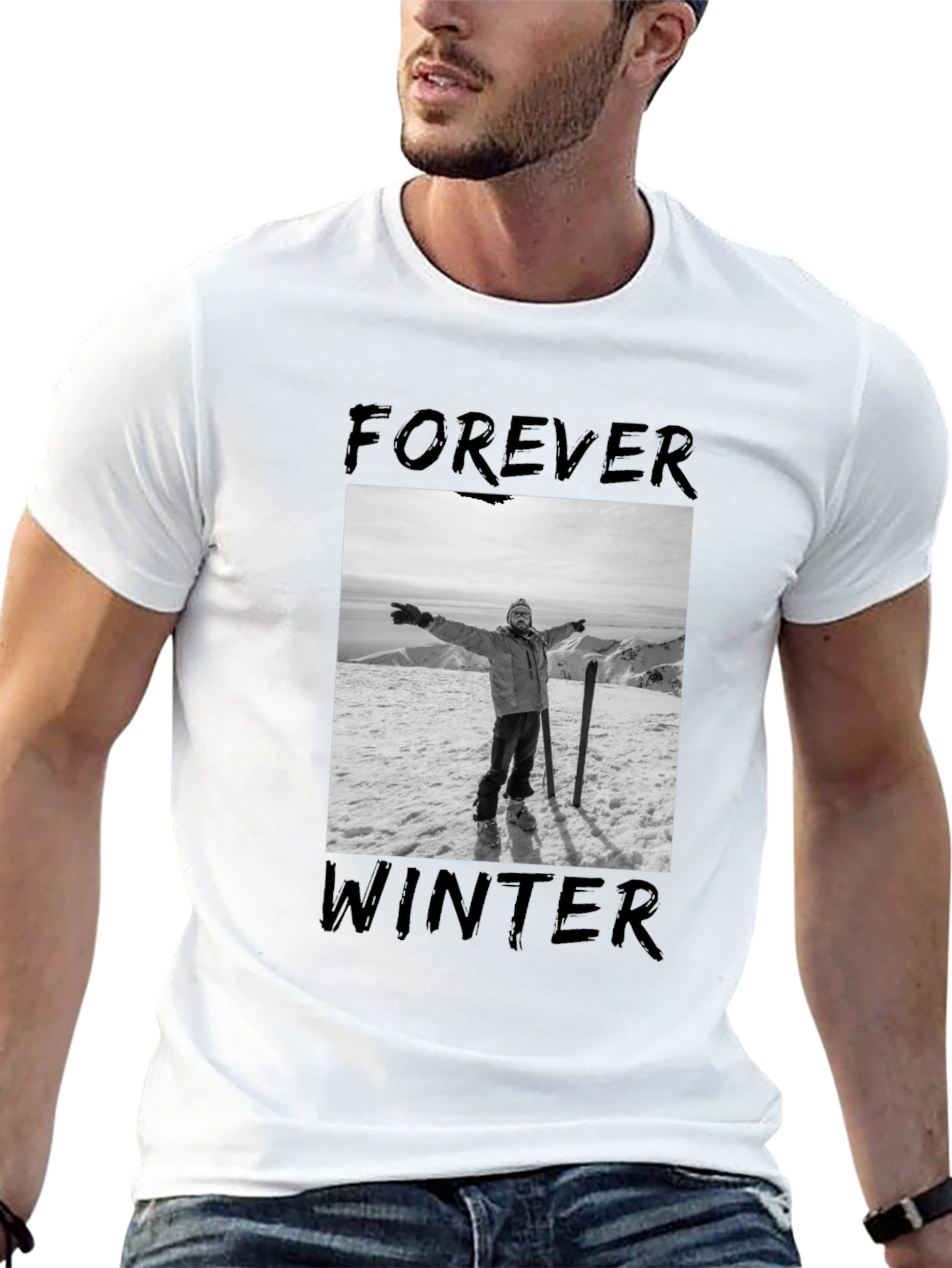 Forever Winter Graphic Tee - Black
