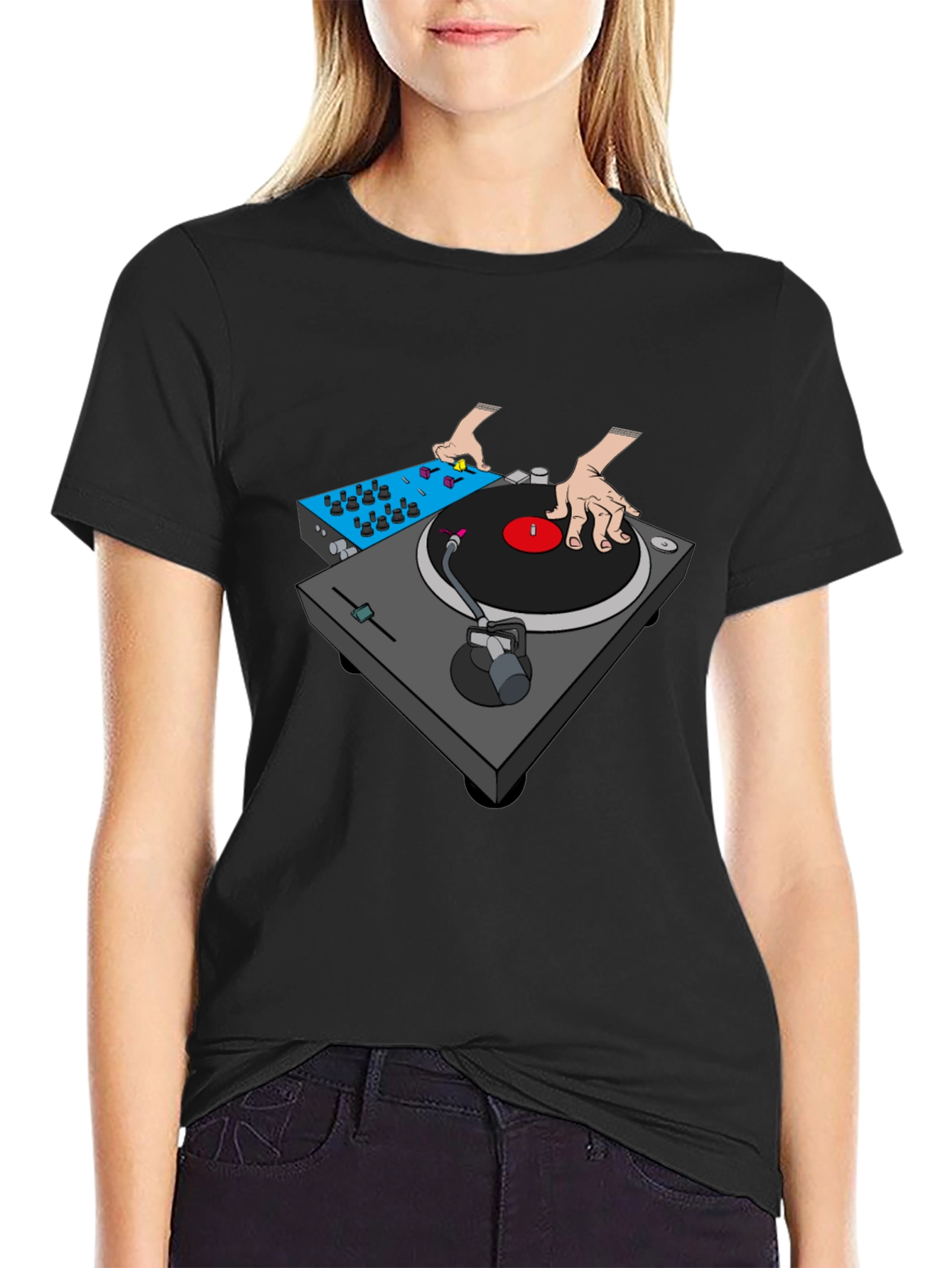 DJ Turntable Graphic T-Shirt