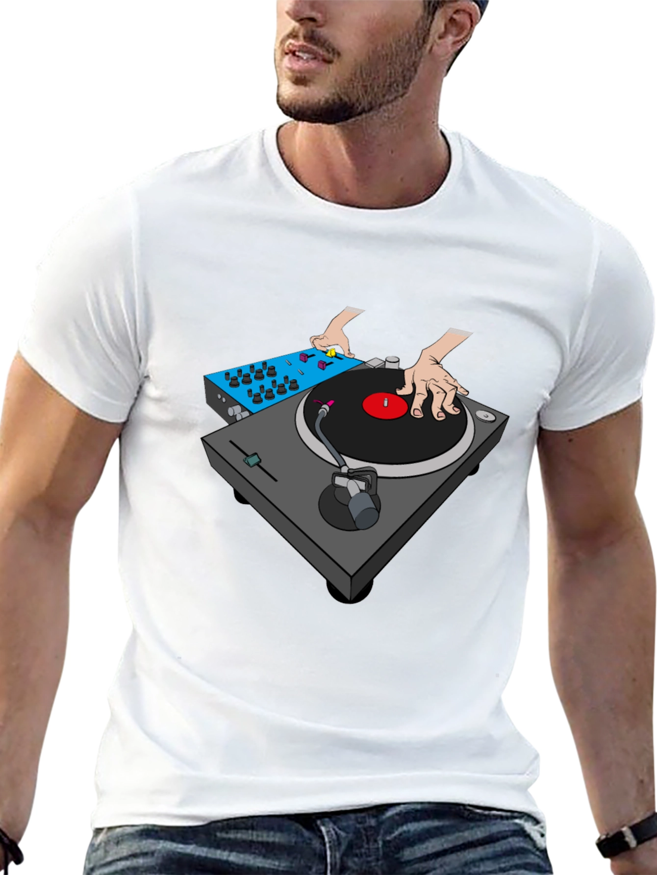 DJ Turntable Graphic T-Shirt