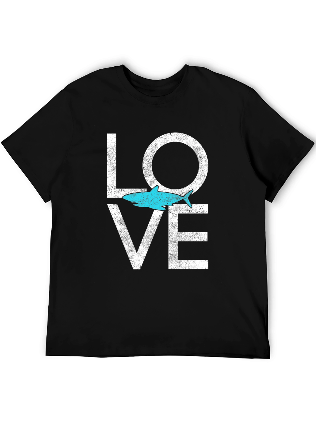 Shark Love Graphic Tee - Soft Cotton Blend
