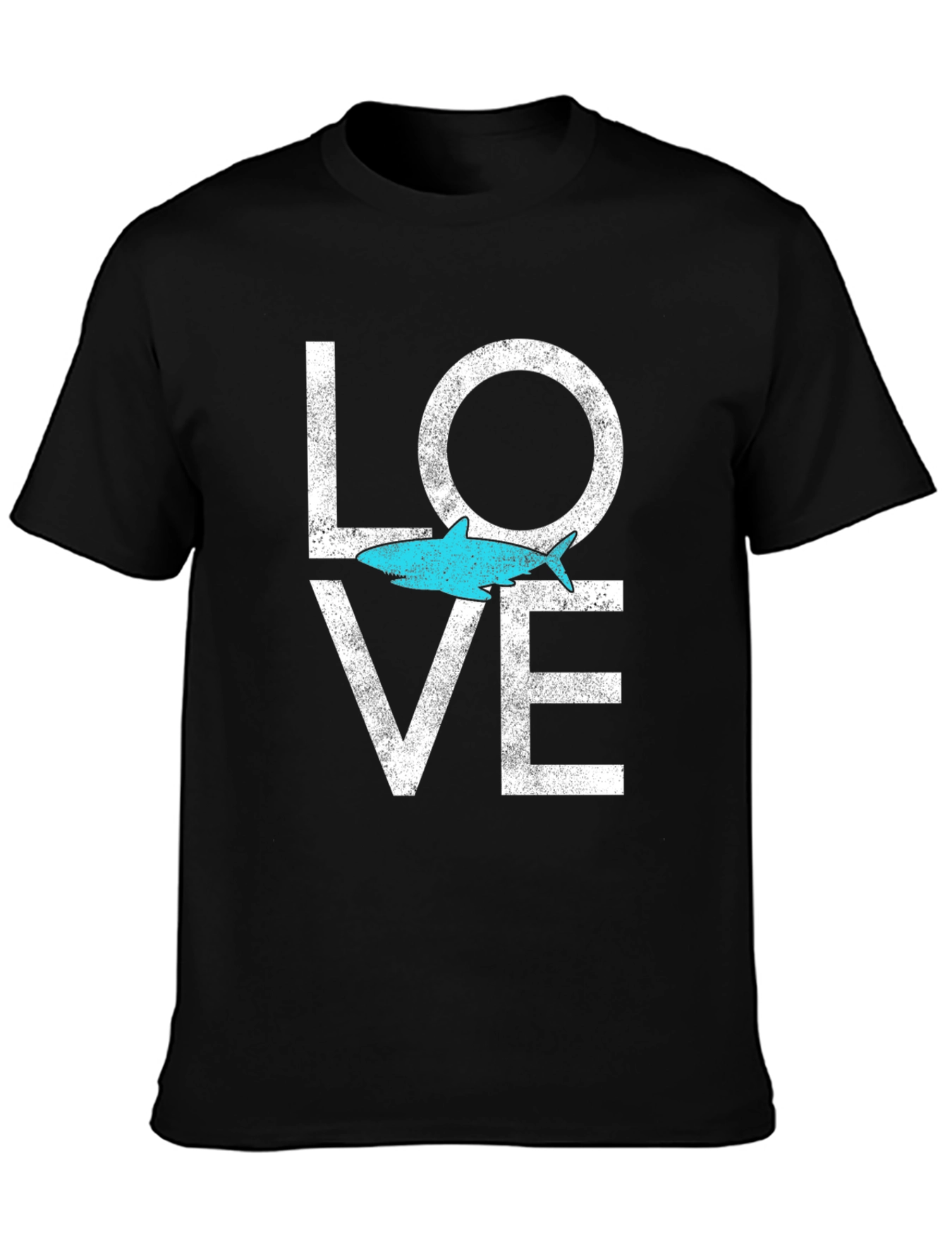 Shark Love Graphic Tee - Soft Cotton Blend