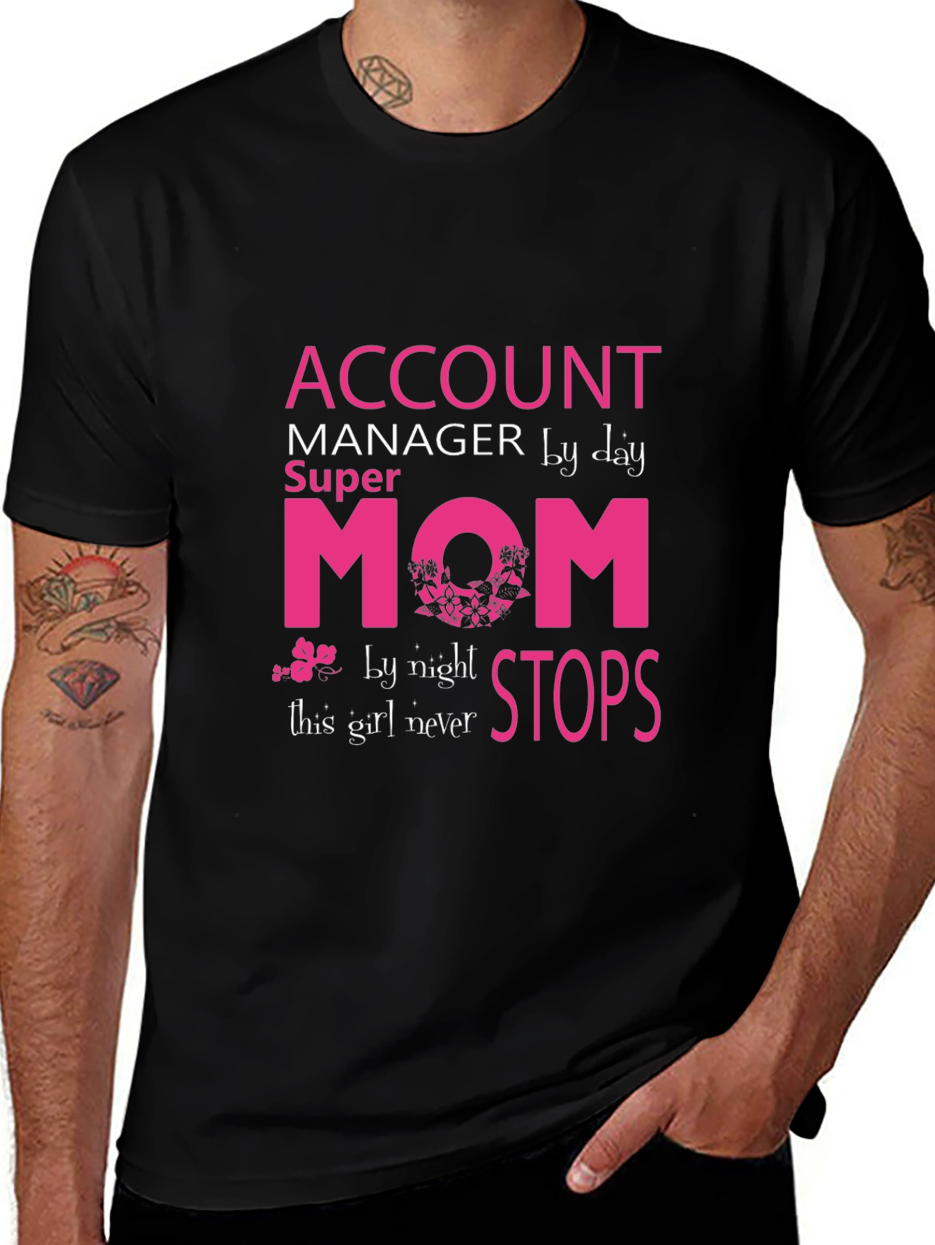 Account Manager Super Mom Graphic Tee