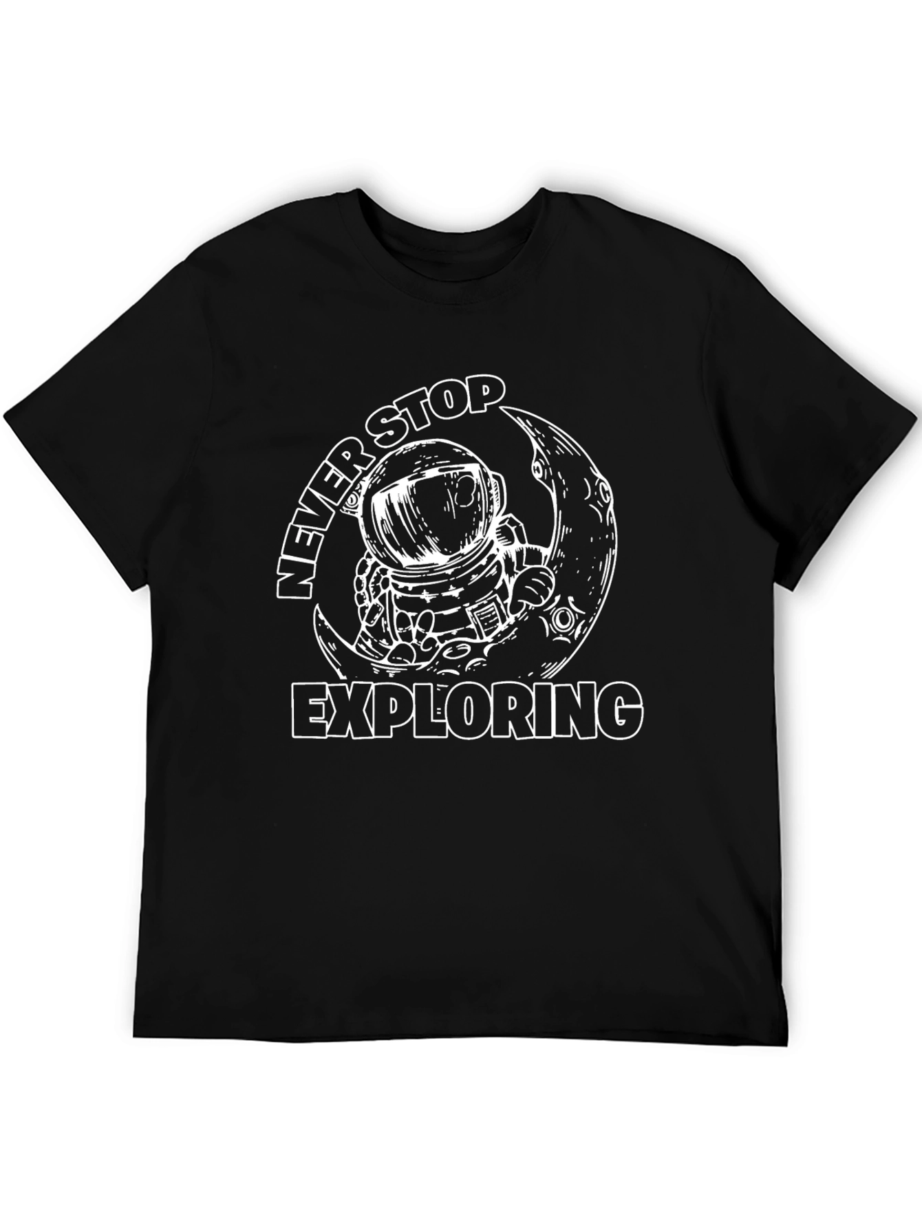 Never Stop Exploring Astronaut T-Shirt