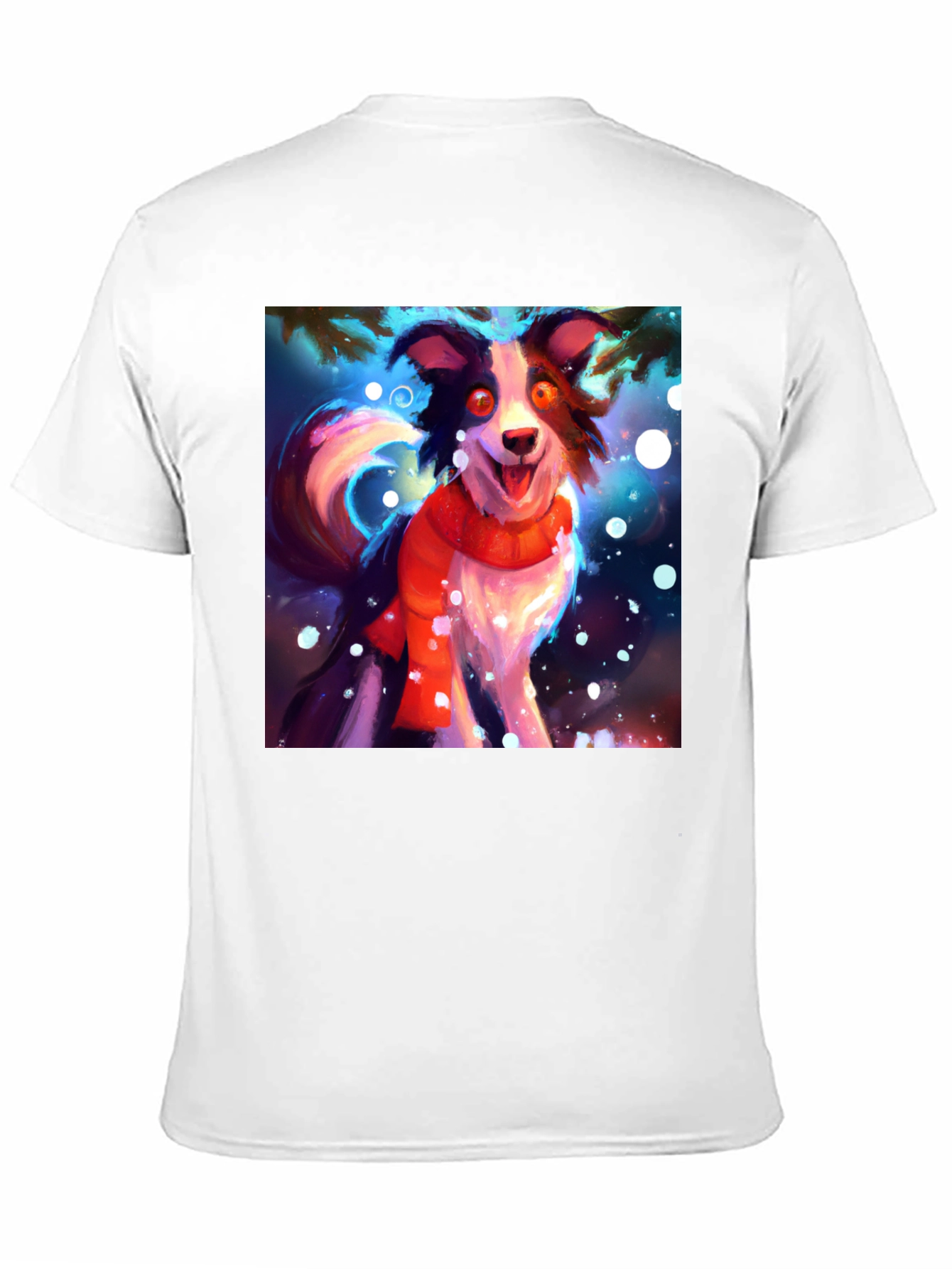 Festive Dog Graphic T-Shirt