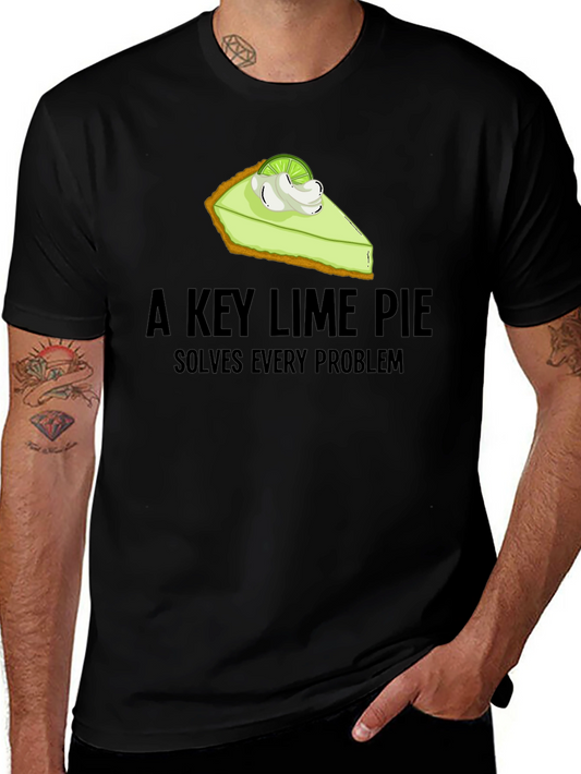 Key Lime Pie T-Shirt - Solves Every Problem Graphic Tee