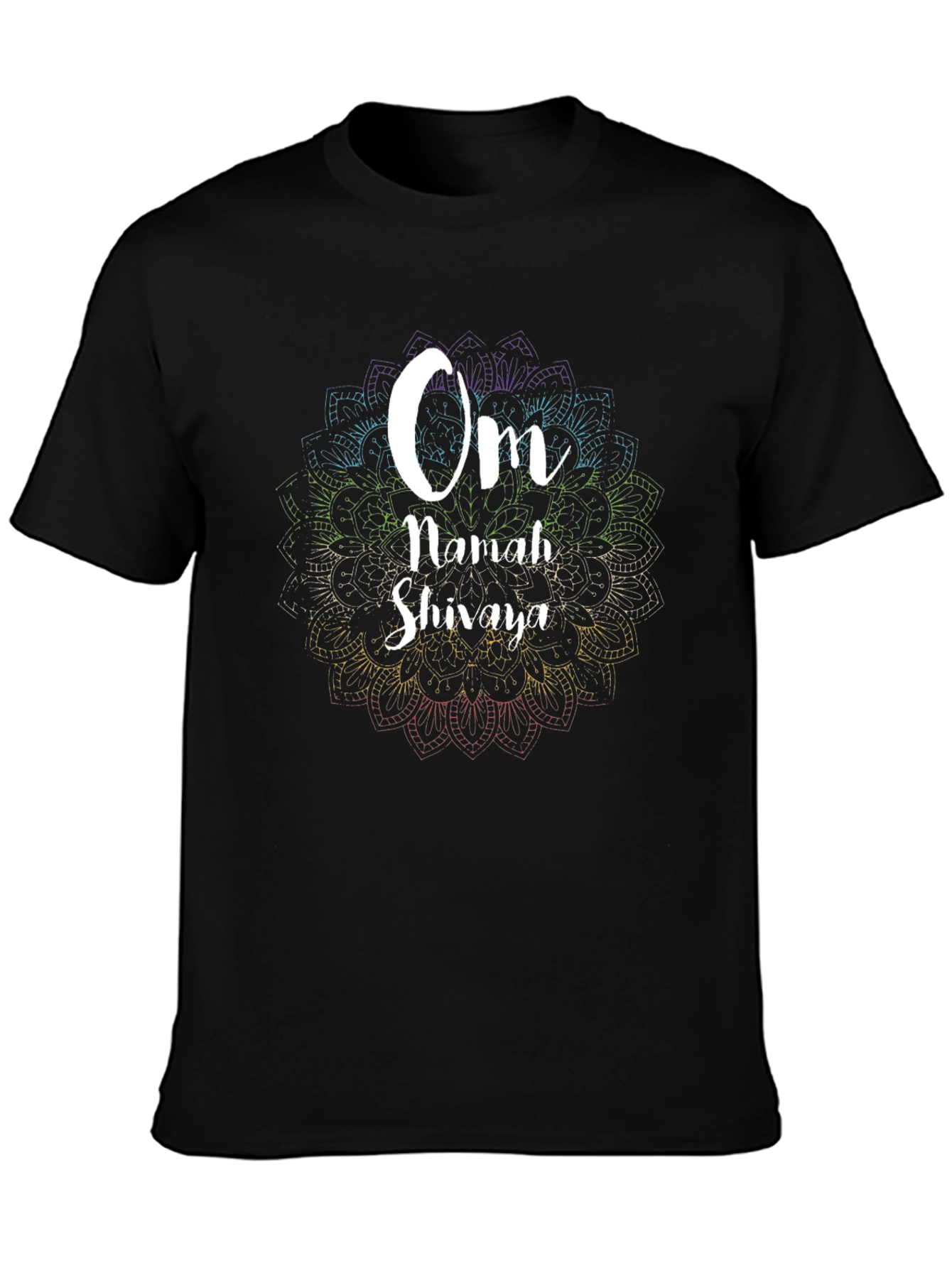 Om Namah Shivaya Graphic Tee - Spiritual Mandala Design
