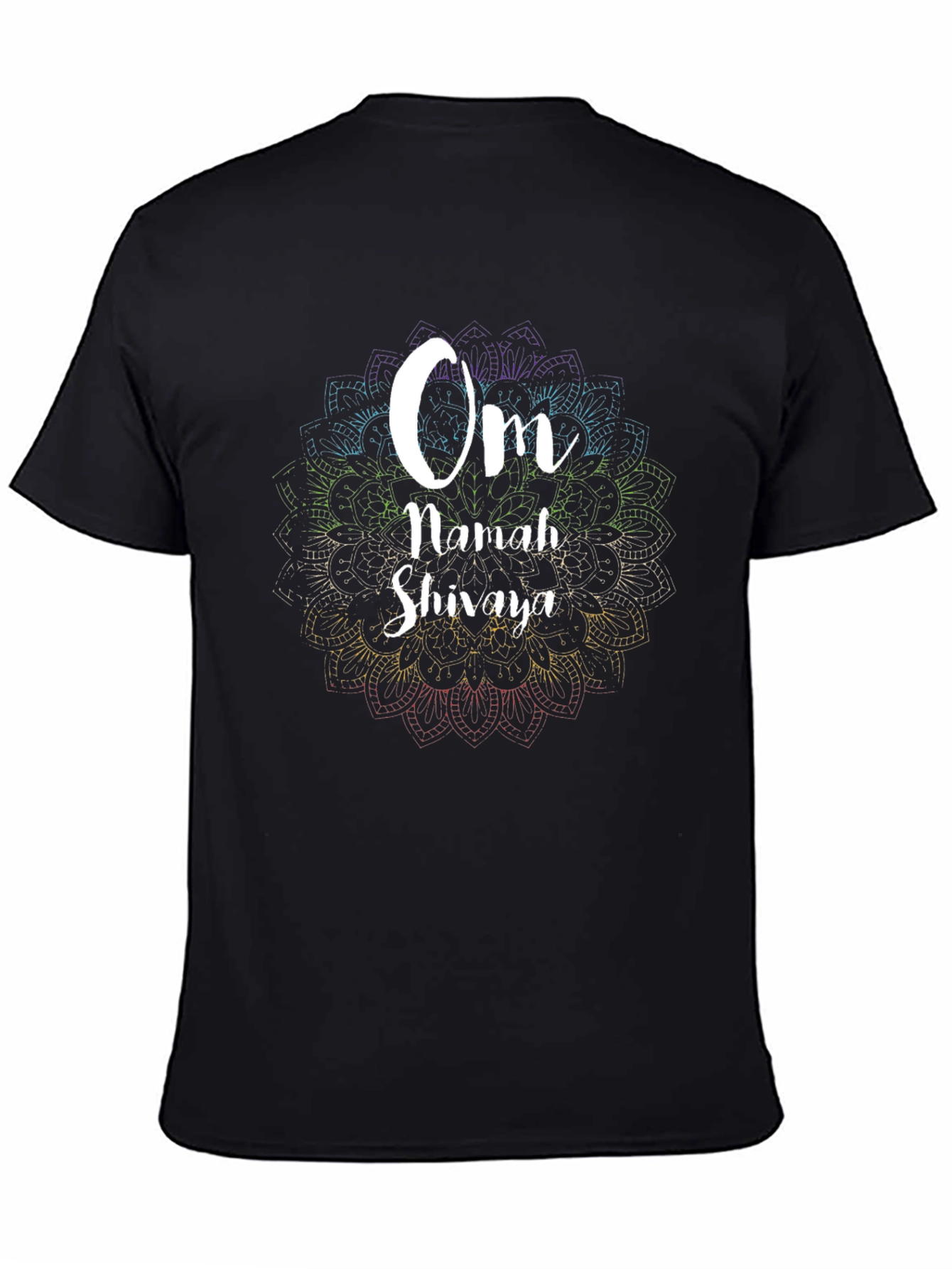 Om Namah Shivaya Graphic Tee - Spiritual Mandala Design