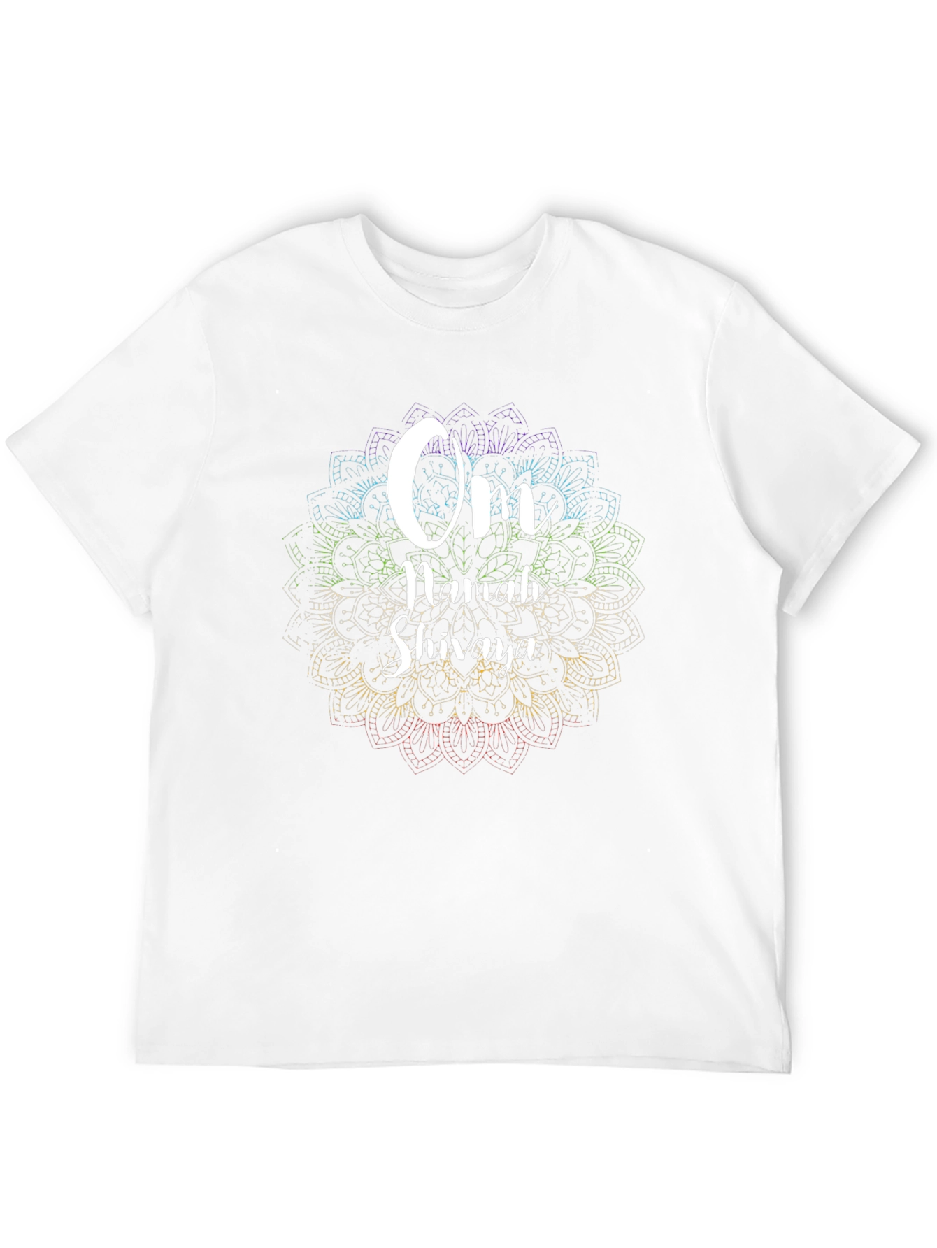 Om Namah Shivaya Graphic Tee - Spiritual Mandala Design