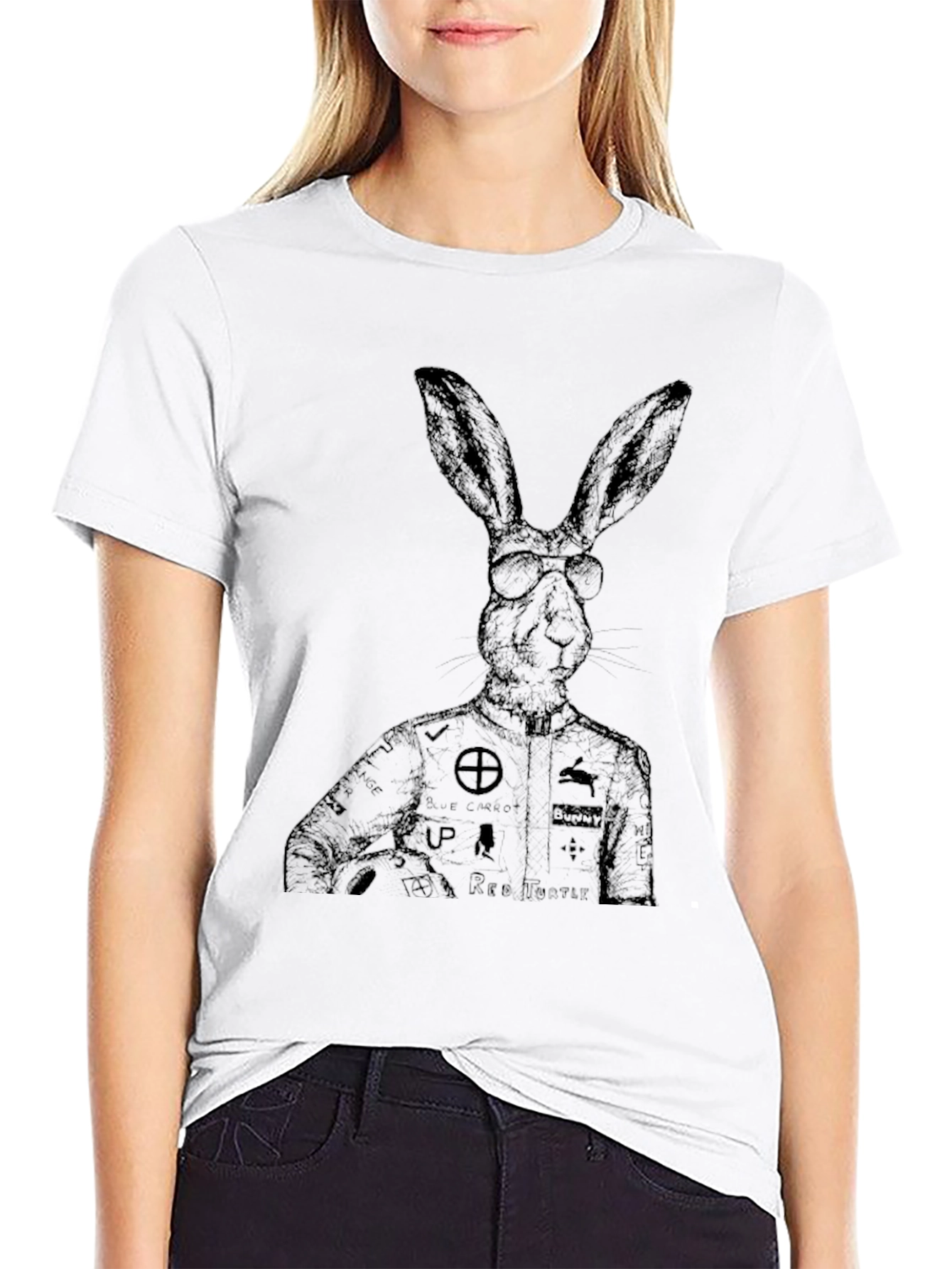 Rabbit Racer Graphic T-Shirt - Unique Design