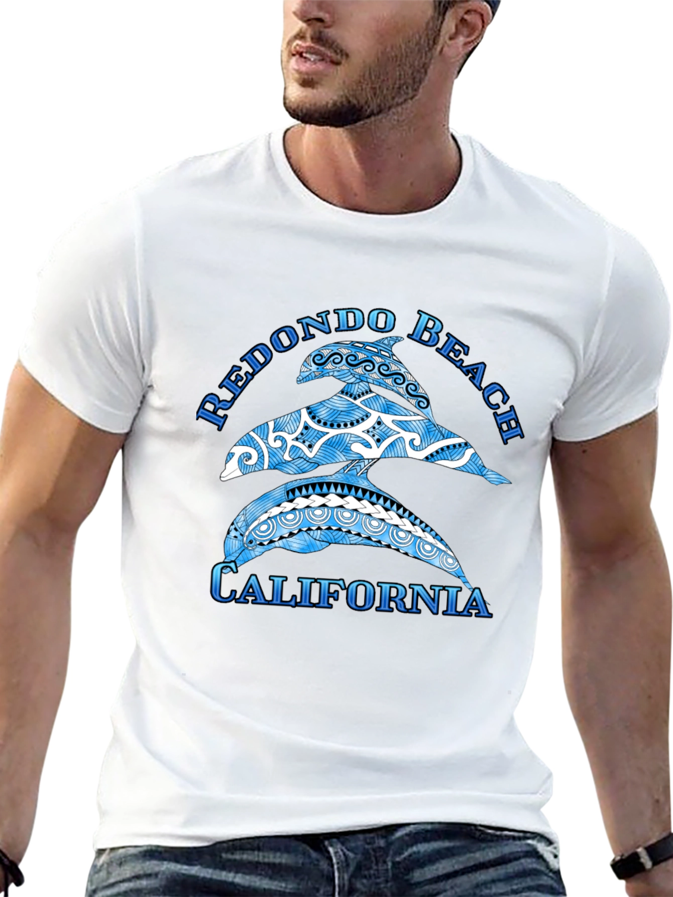Redondo Beach California Dolphin Graphic Tee