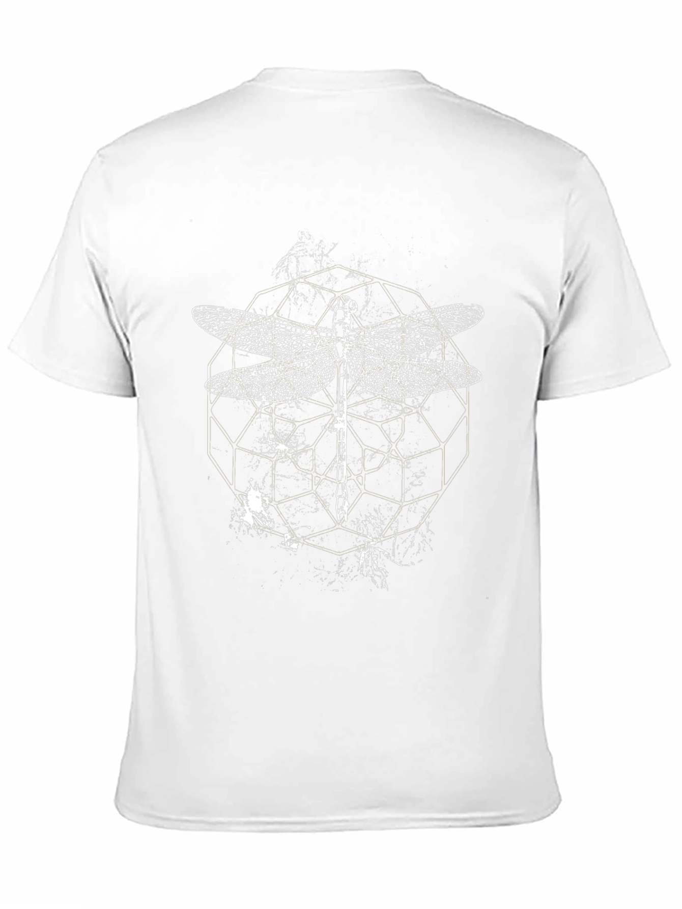 Dragonfly Graphic Print Black T-Shirt