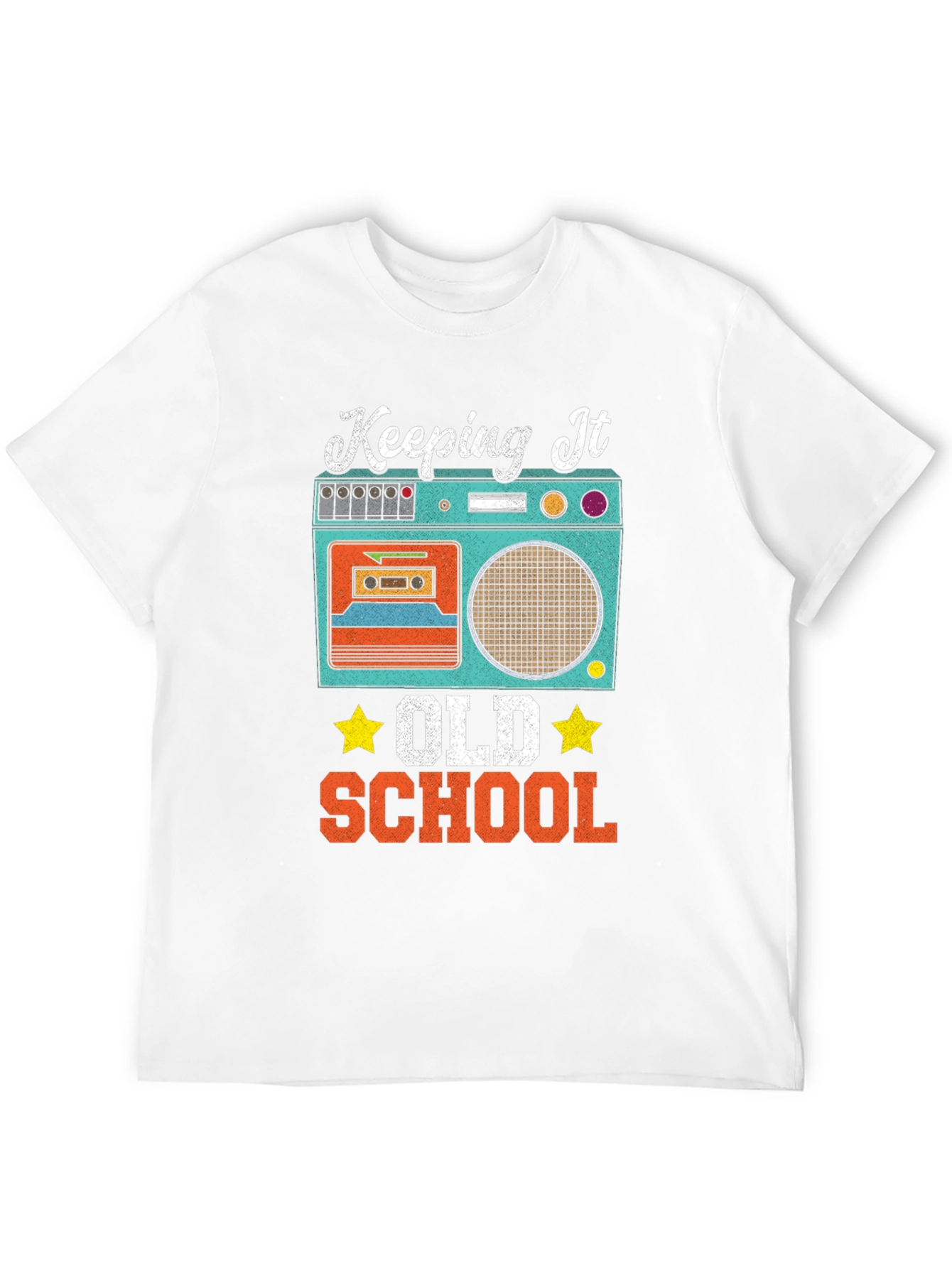 Keeping It Old School Retro Boombox T-Shirt