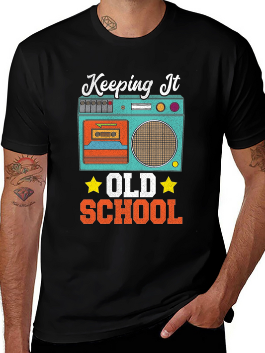 Keeping It Old School Retro Boombox T-Shirt