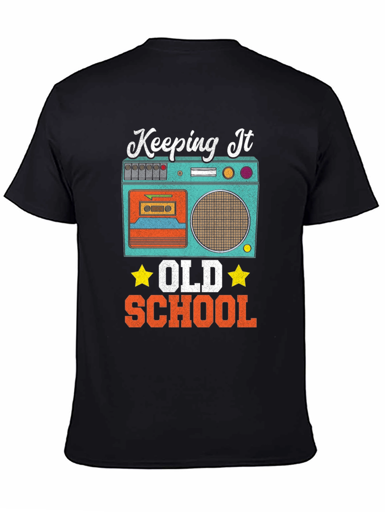 Keeping It Old School Retro Boombox T-Shirt