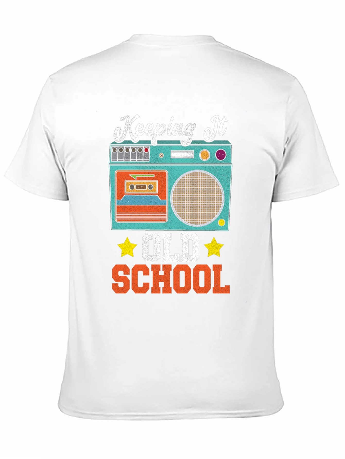 Keeping It Old School Retro Boombox T-Shirt