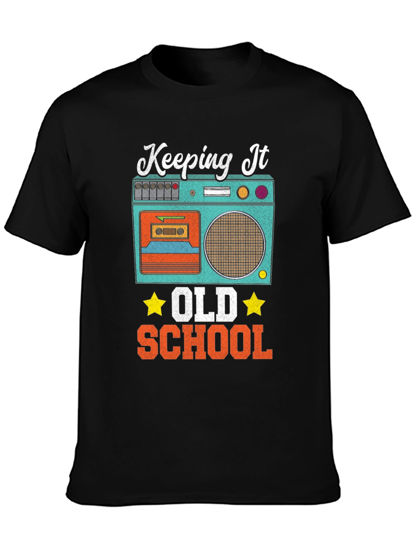 Keeping It Old School Retro Boombox T-Shirt