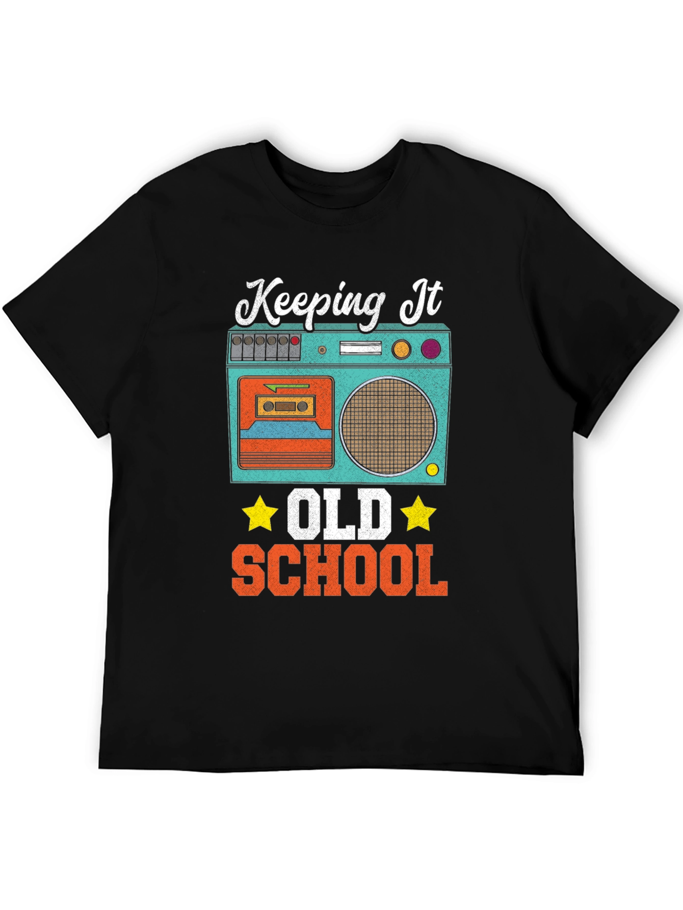 Keeping It Old School Retro Boombox T-Shirt