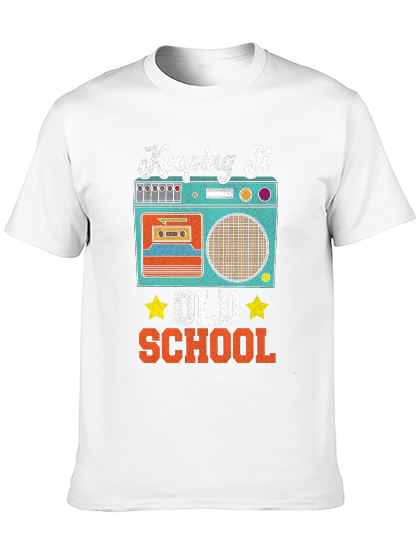 Keeping It Old School Retro Boombox T-Shirt