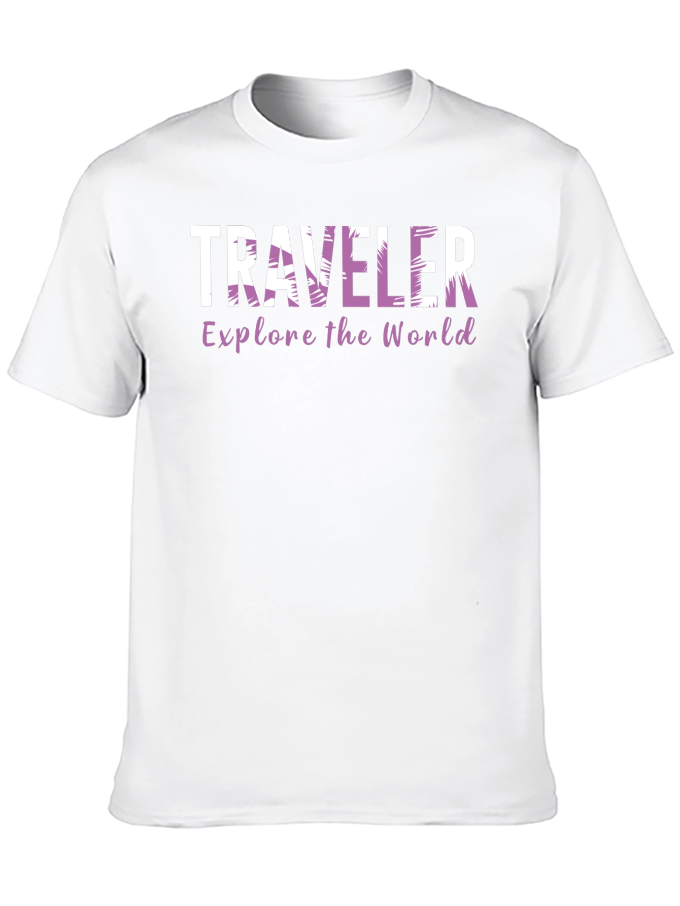 Traveler Explore the World Black T-Shirt