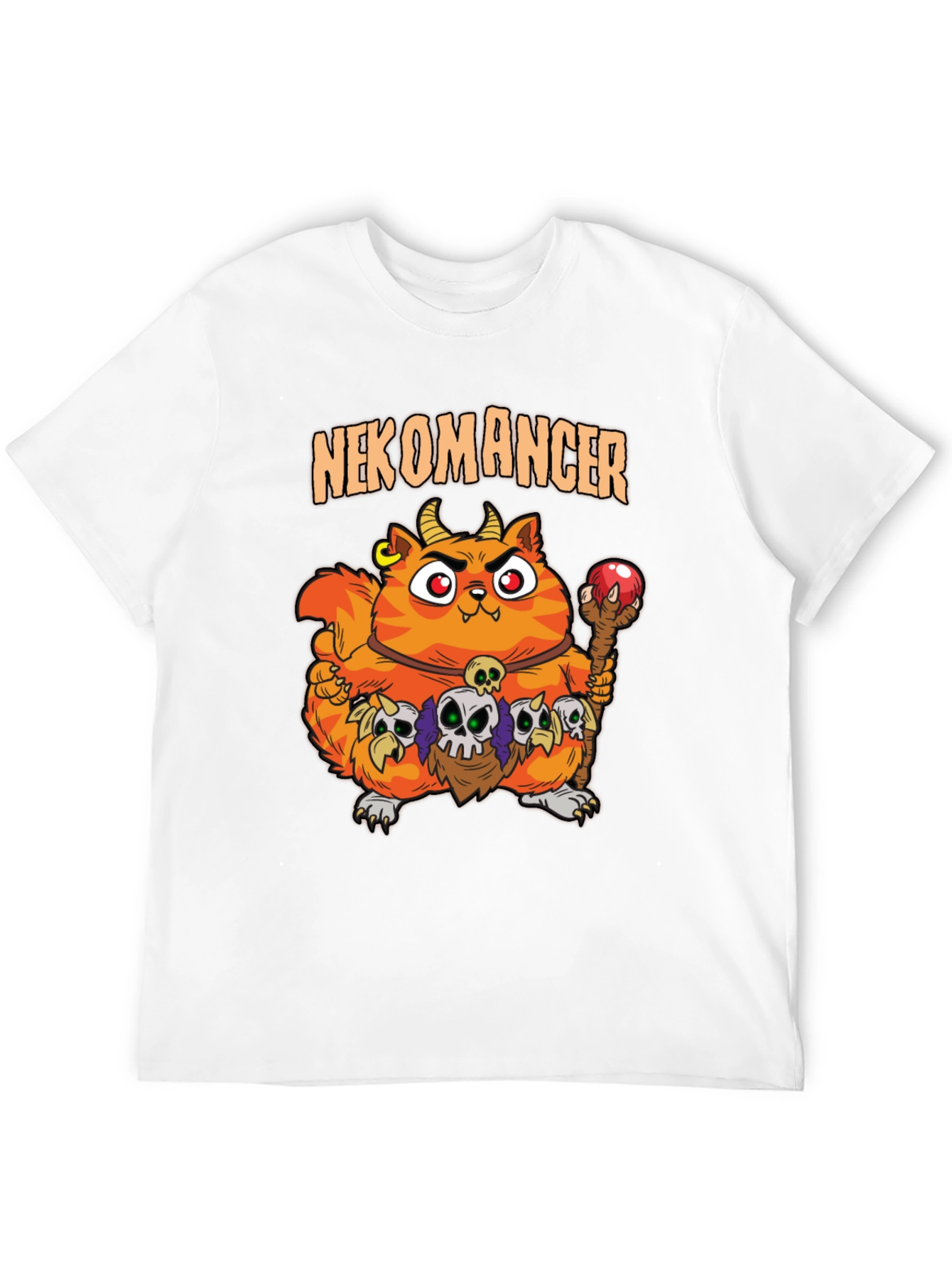Nekomancer Cat T-Shirt - Funny Graphic Tee