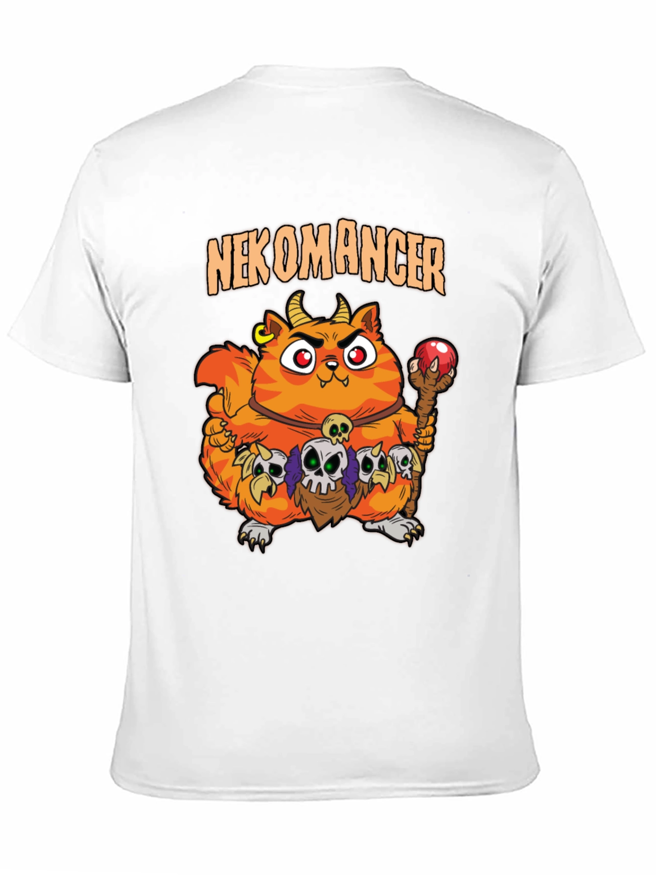 Nekomancer Cat T-Shirt - Funny Graphic Tee