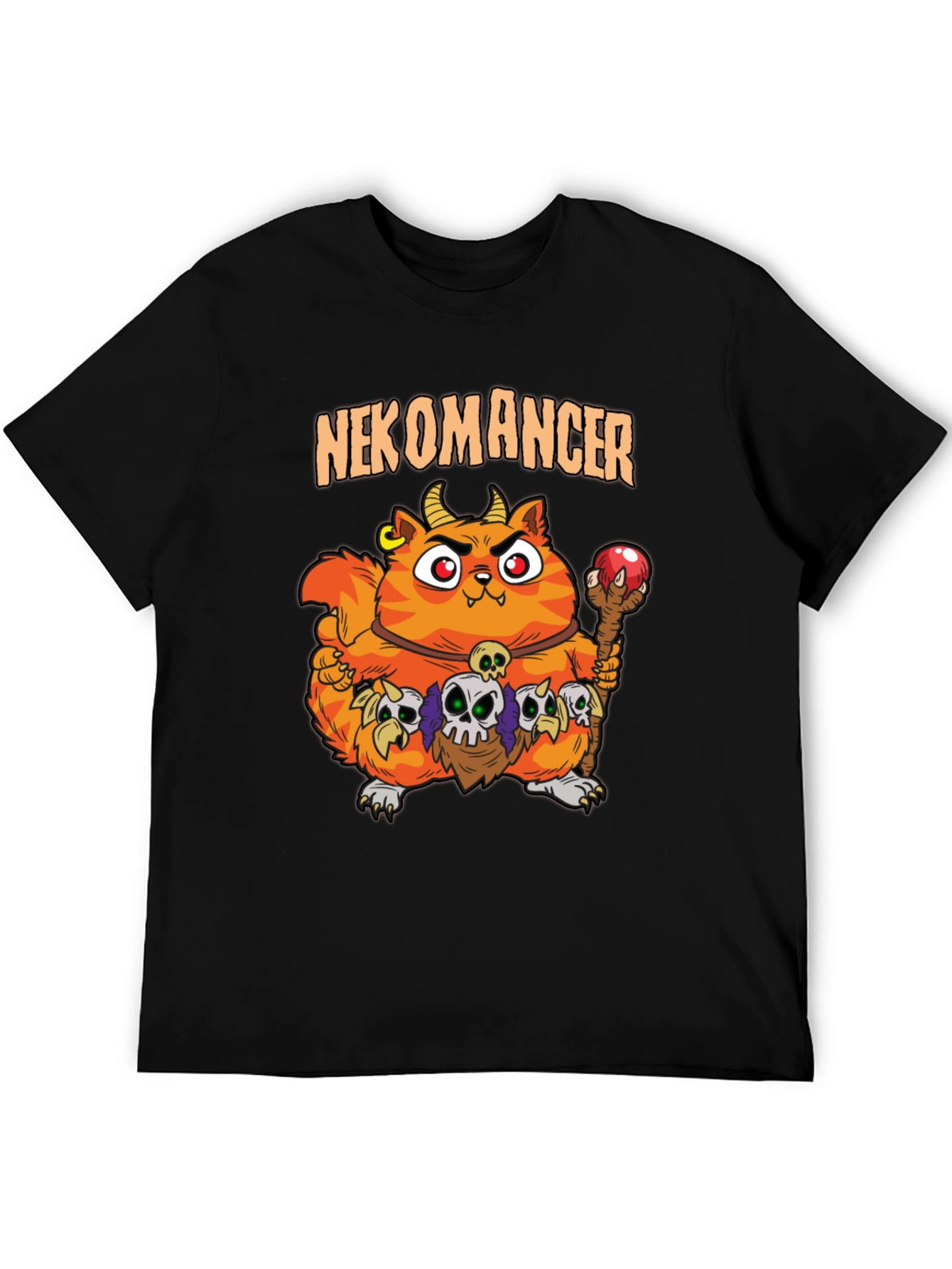 Nekomancer Cat T-Shirt - Funny Graphic Tee