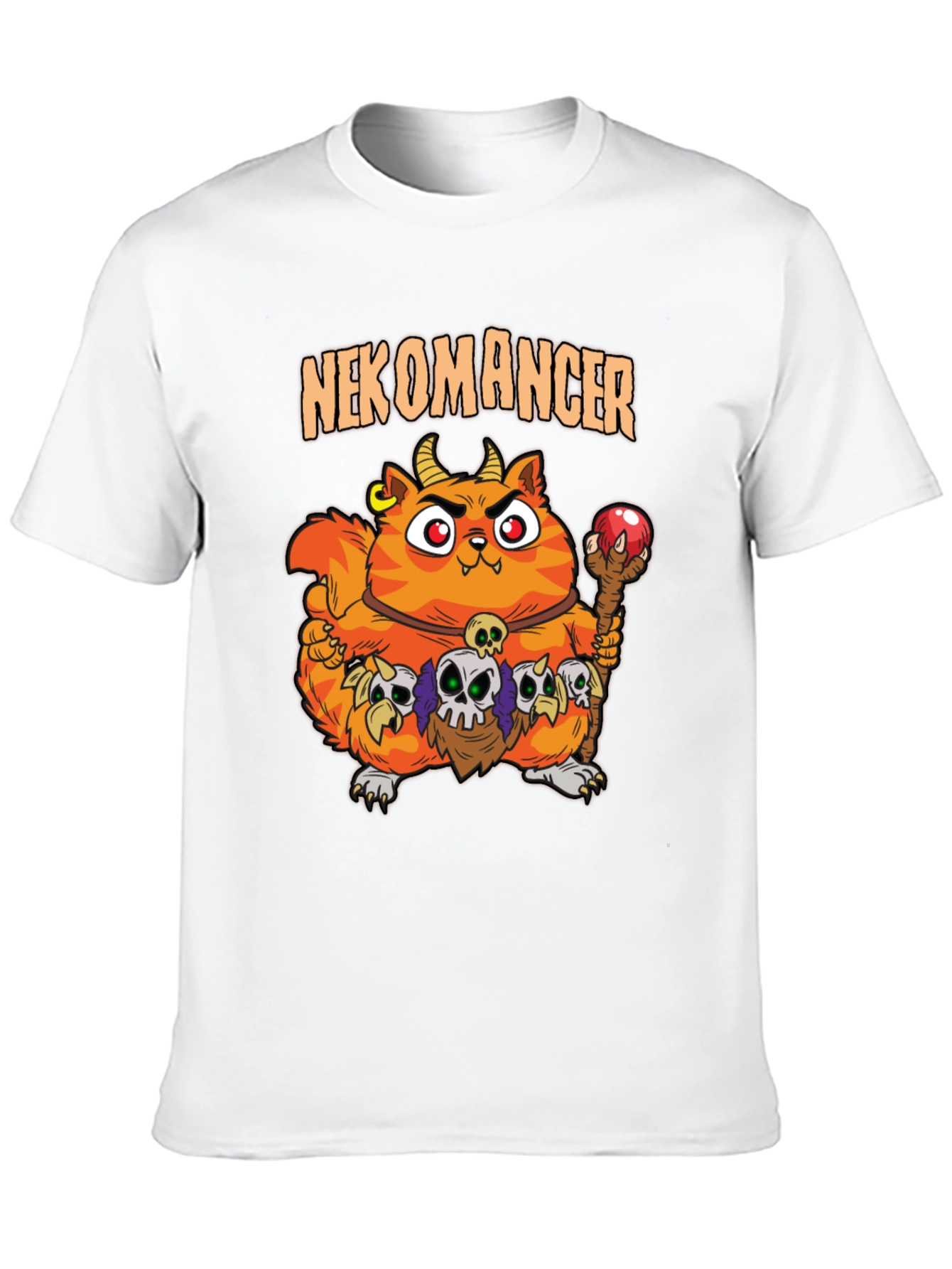 Nekomancer Cat T-Shirt - Funny Graphic Tee