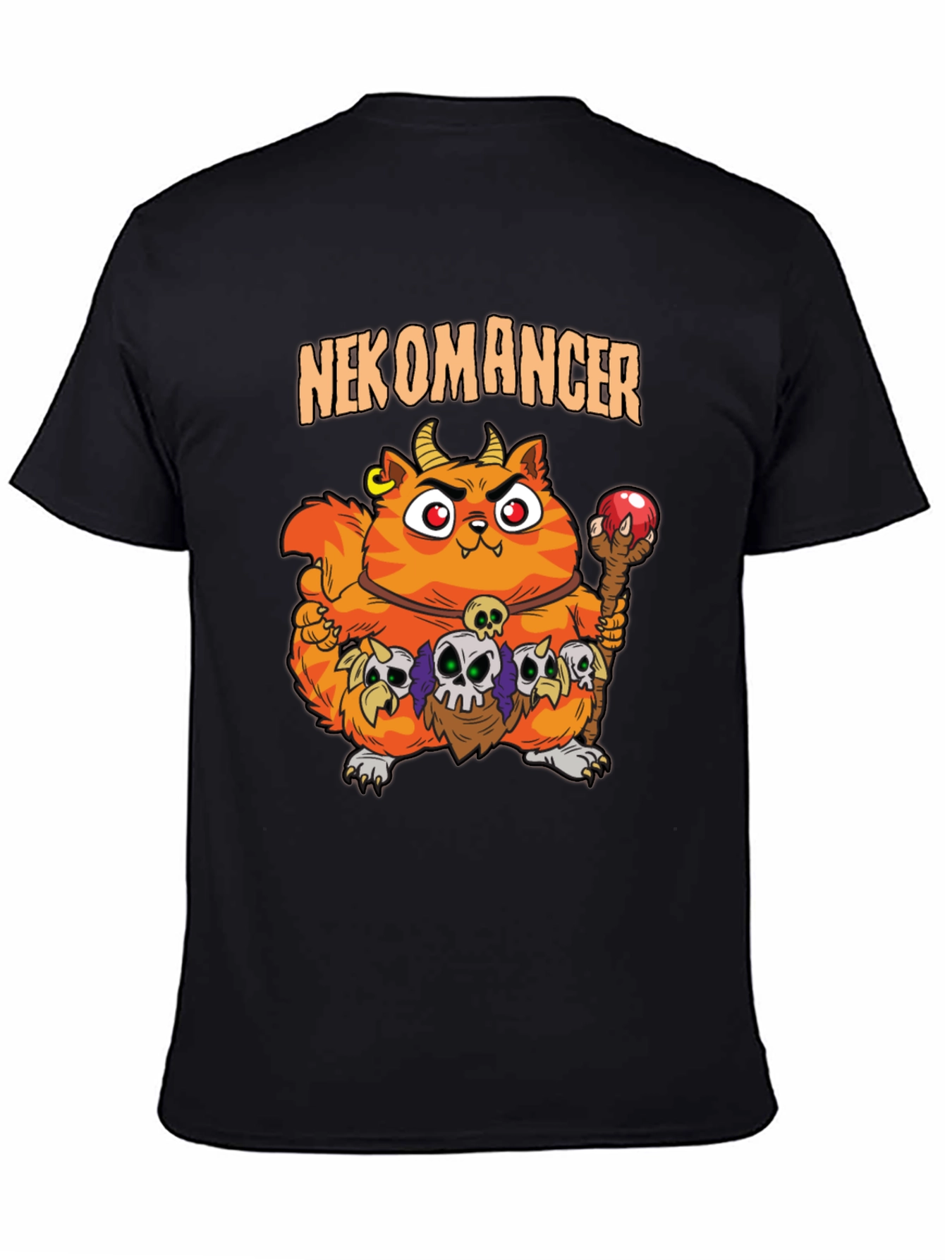 Nekomancer Cat T-Shirt - Funny Graphic Tee